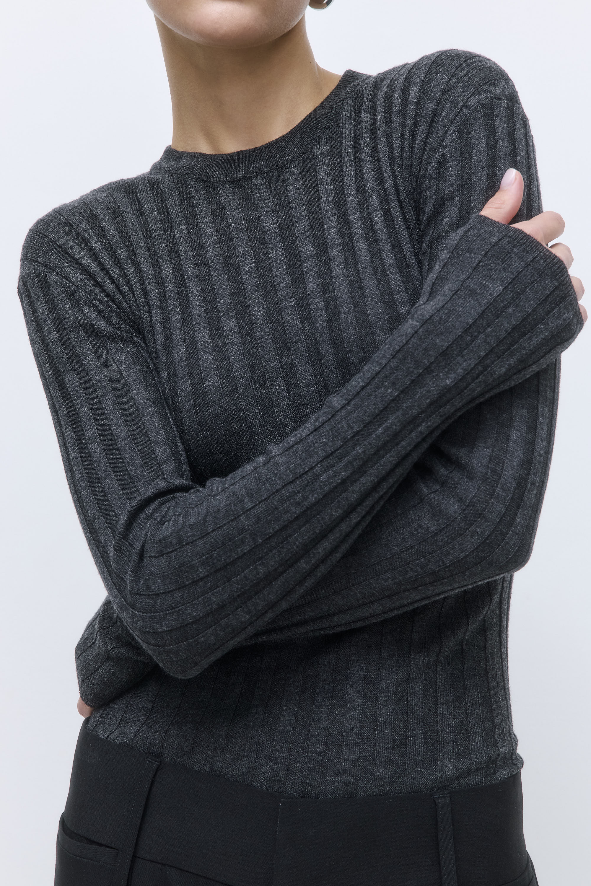 Soft Ribbed Crew Neck - Image 6
