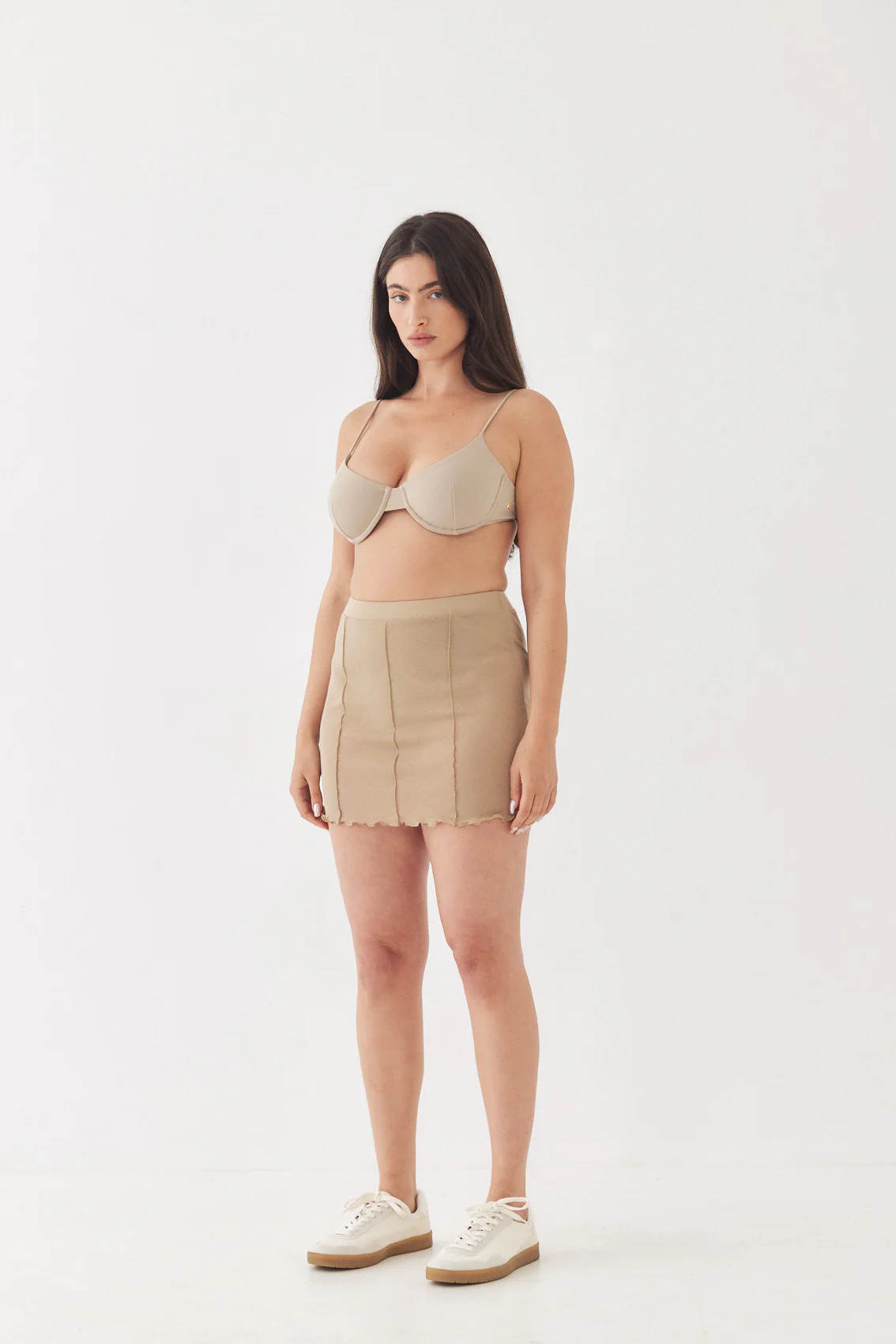 Soft Curling Sheer Mini Skirt - Image 10