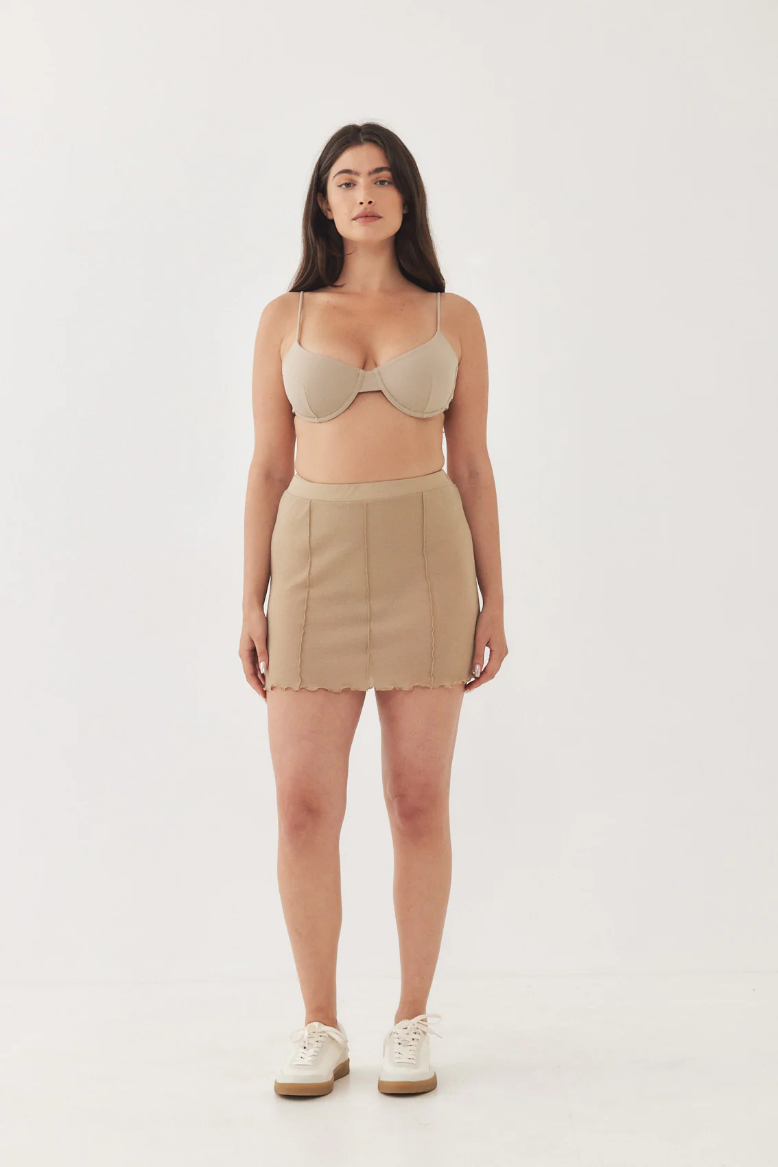Soft Curling Sheer Mini Skirt - Image 7