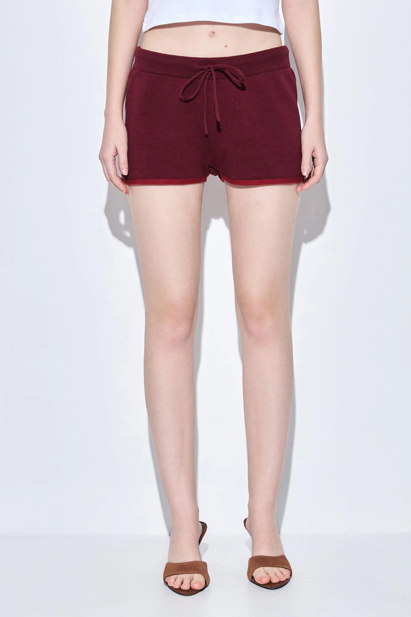 Sporty Knitted Shorts - Image 2