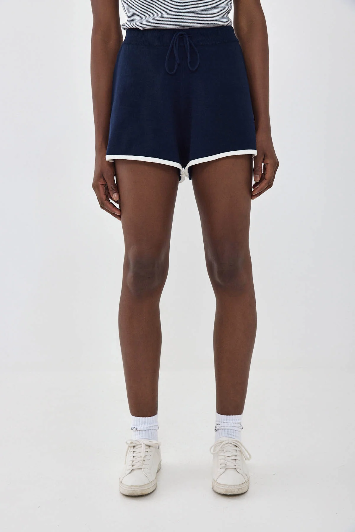 Sporty Knitted Shorts - Image 2