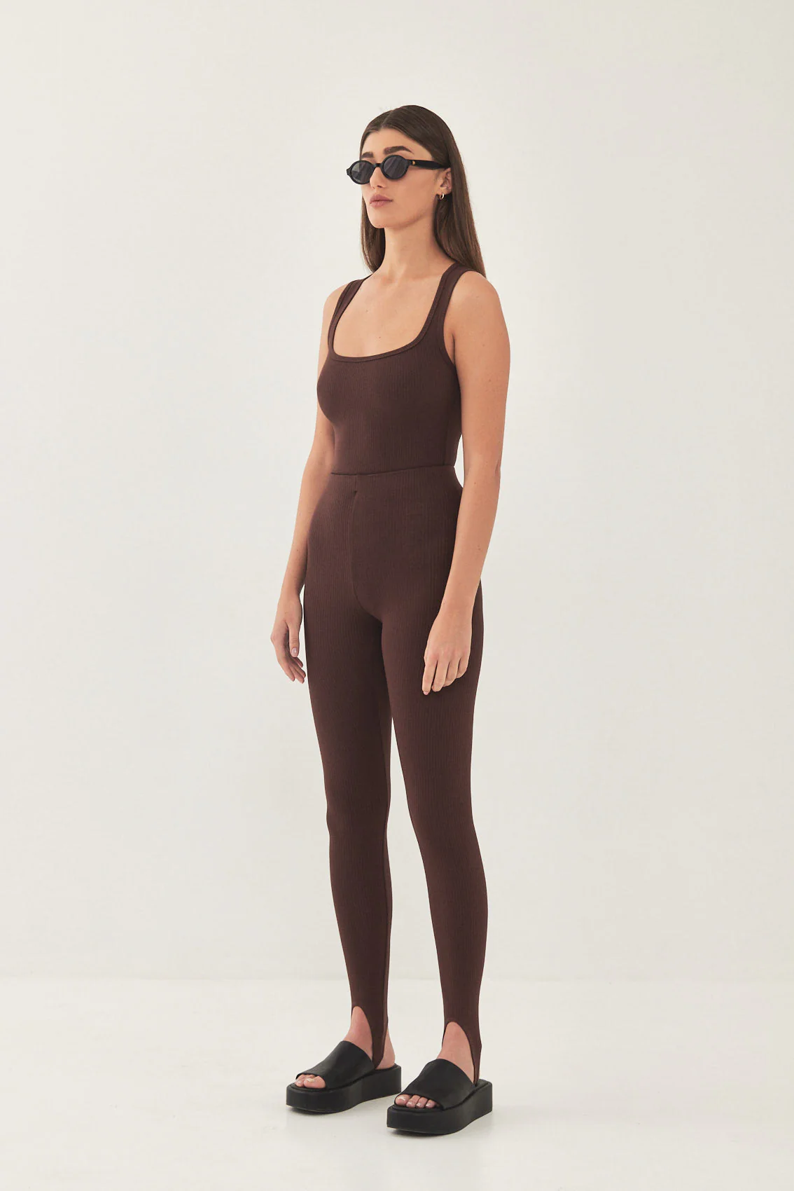 Stirrup Ribbed Leggings - Image 4