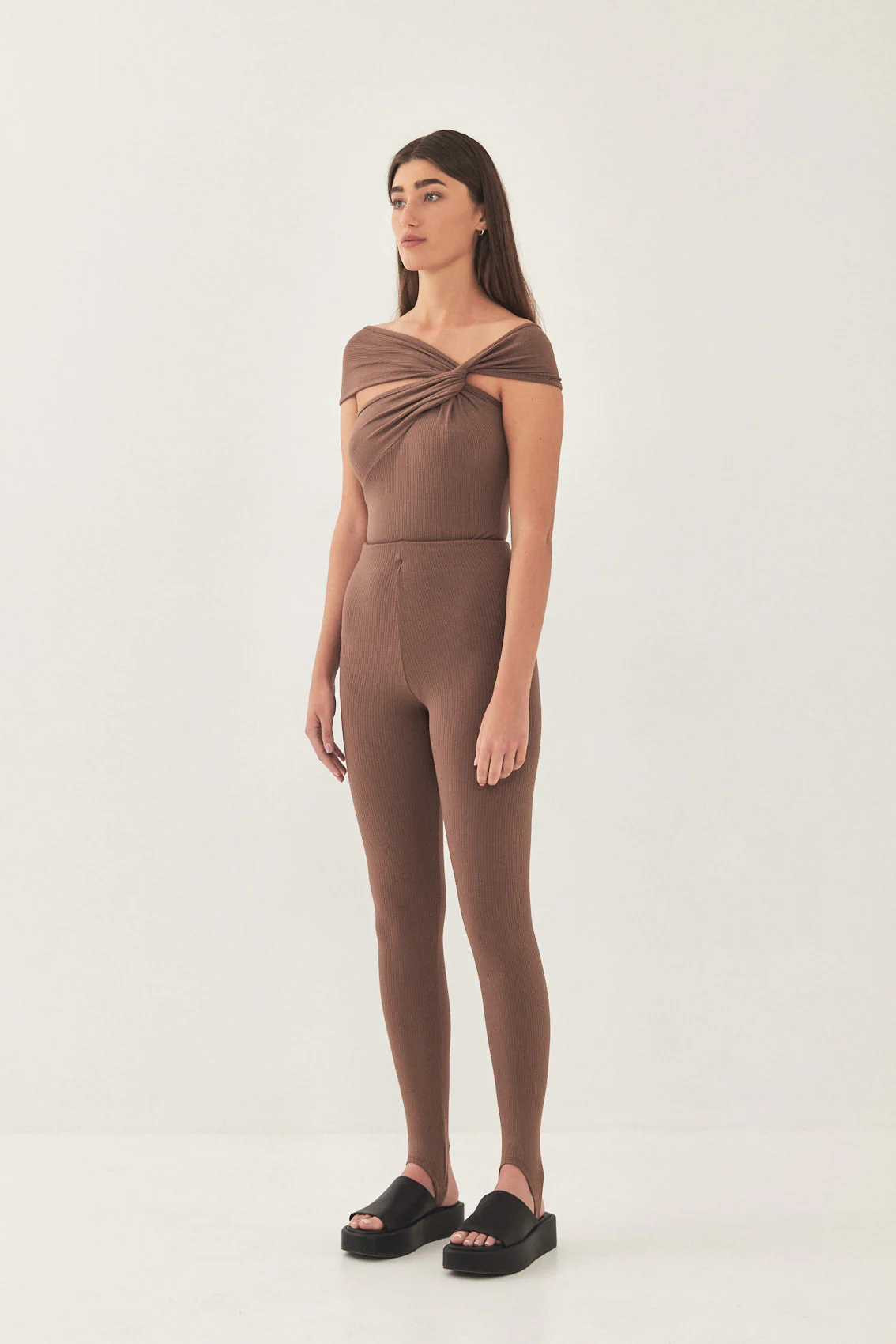 Stirrup Ribbed Leggings - Image 4