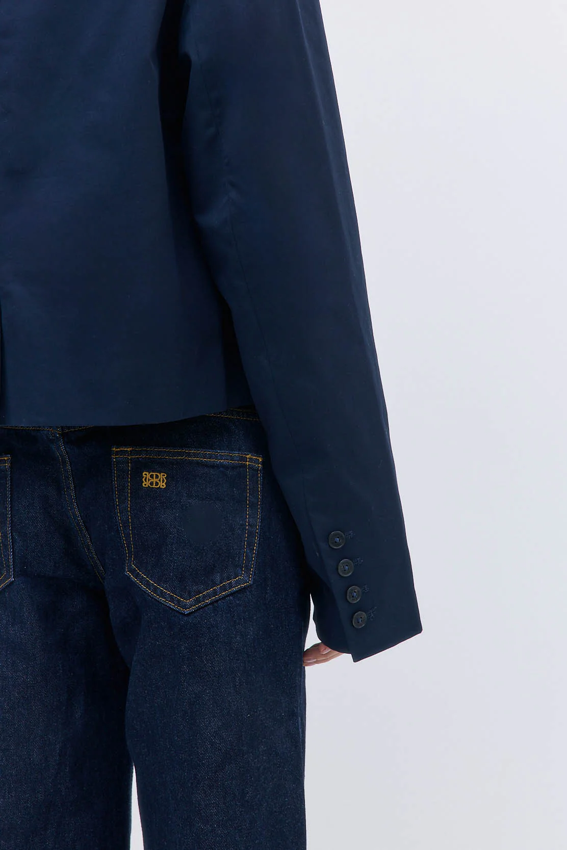 Straight Cropped Trench Coat - Image 5
