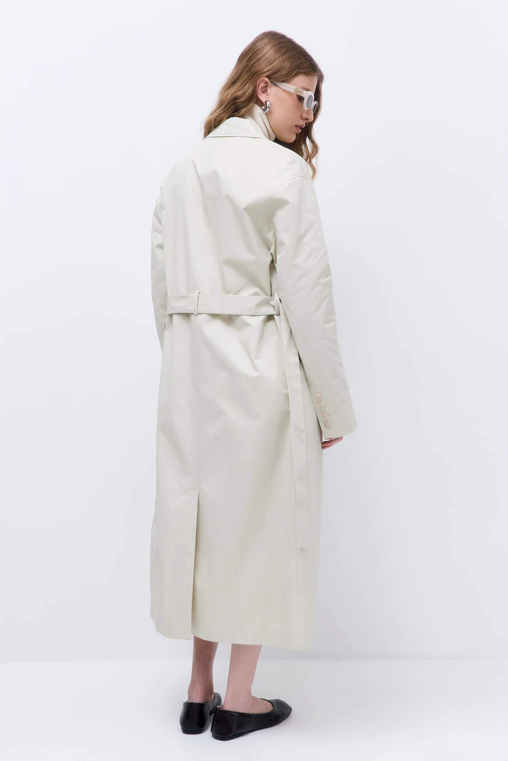 Straight Fit Trench Coat - Image 4