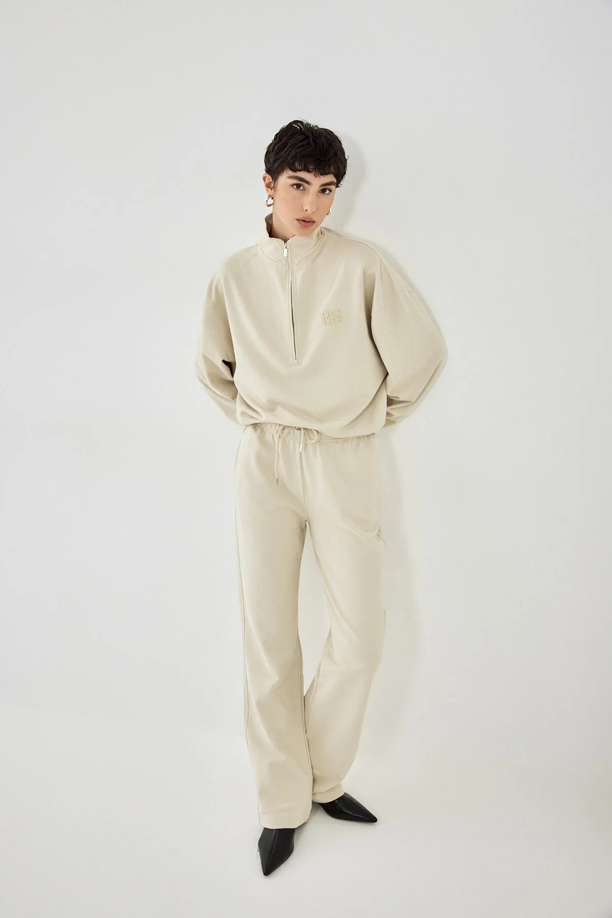 Straight Leg Patch Sweatpants - Image 3