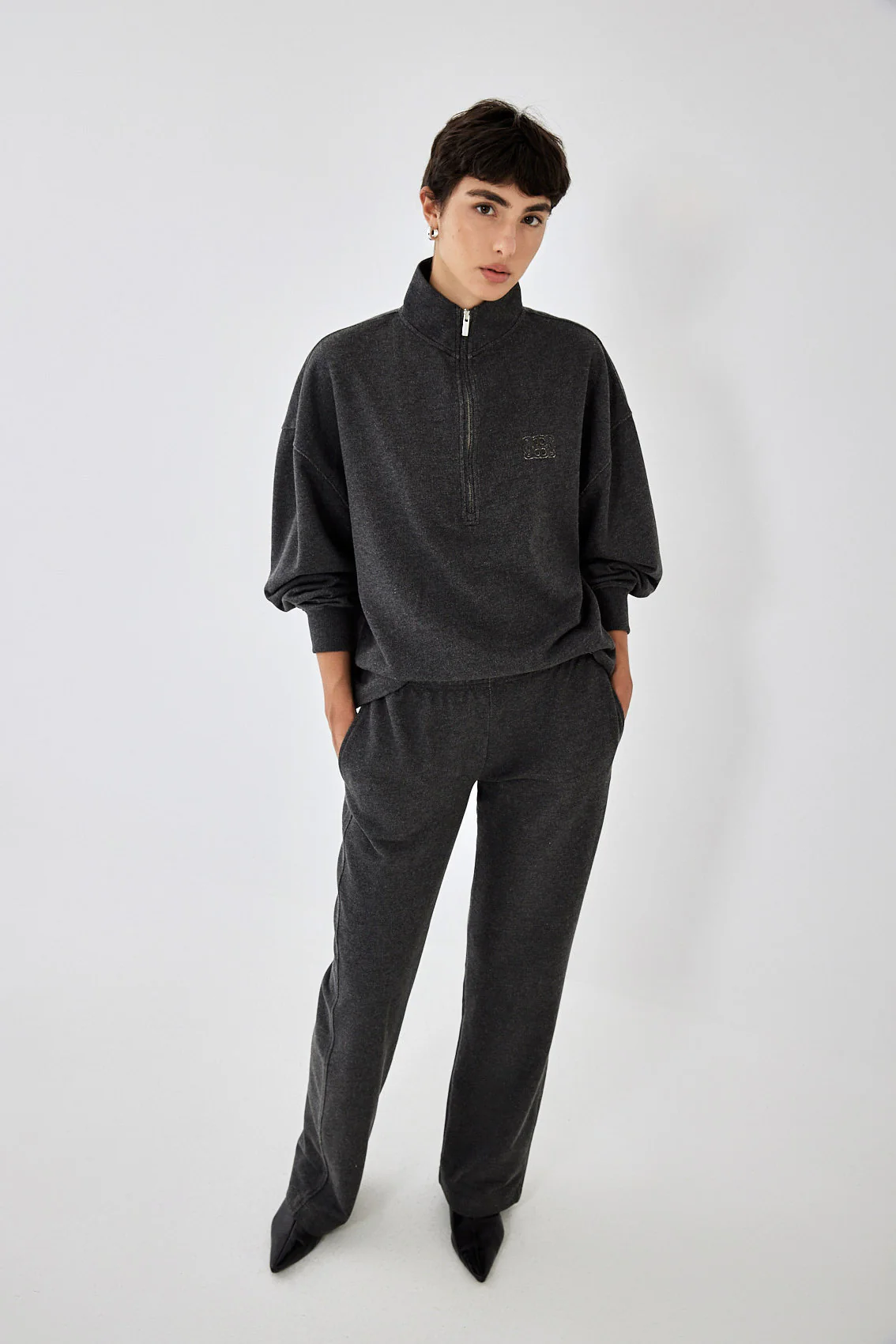 Straight Leg Patch Sweatpants - Image 3