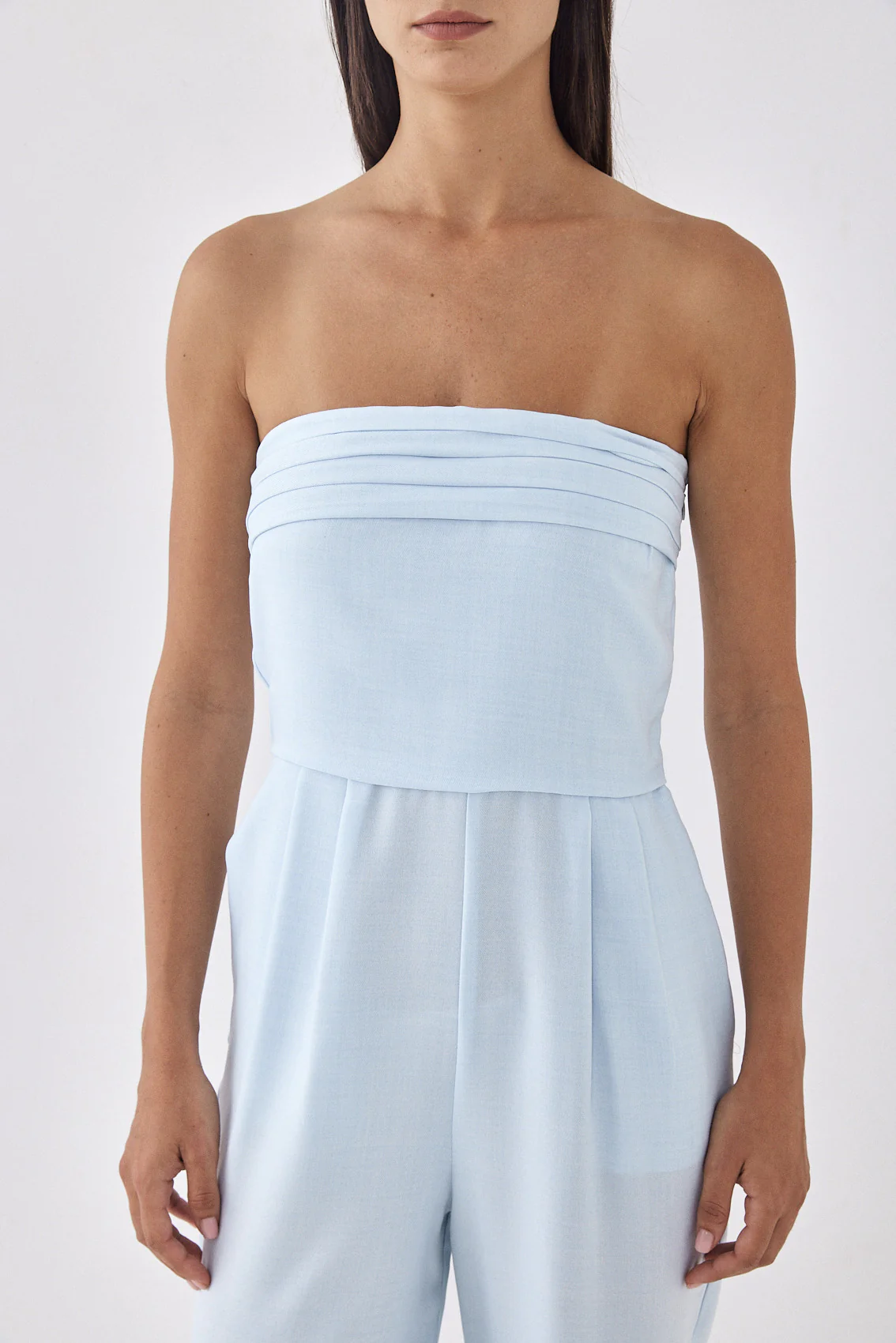 Strapless Pleat Detail Jumpsuit - Image 6