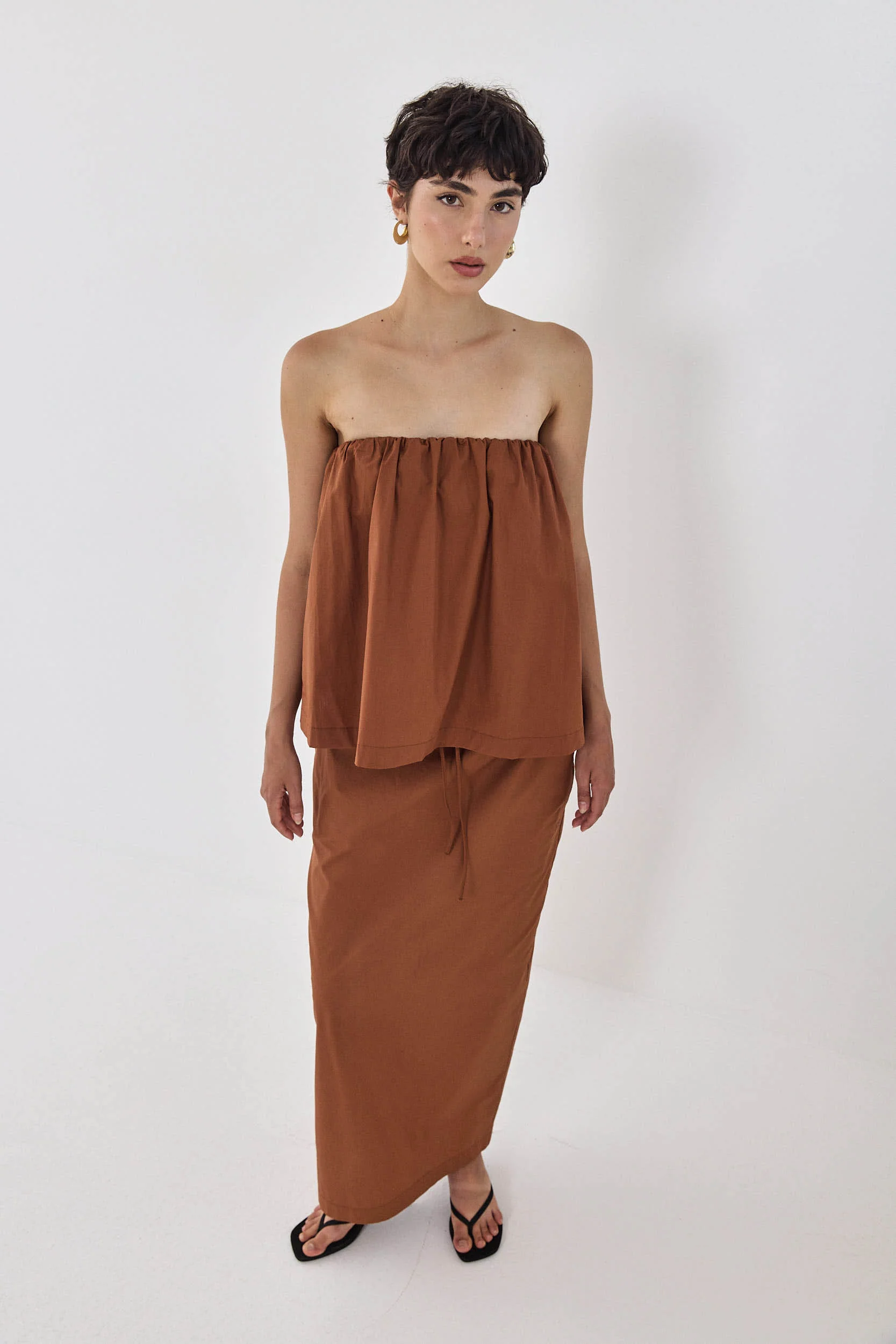 Strapless Poplin Top - Image 3
