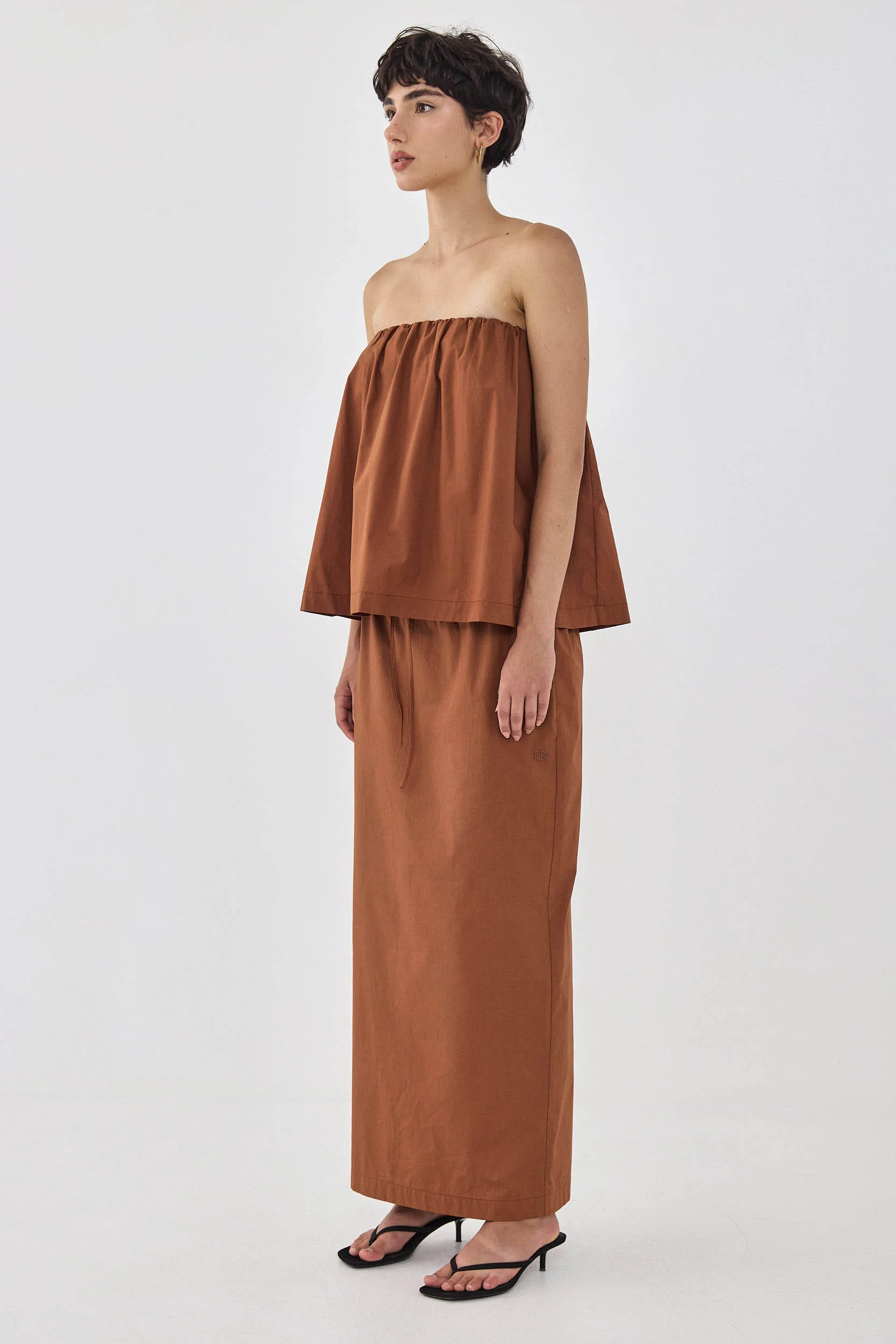 Strapless Poplin Top - Image 4