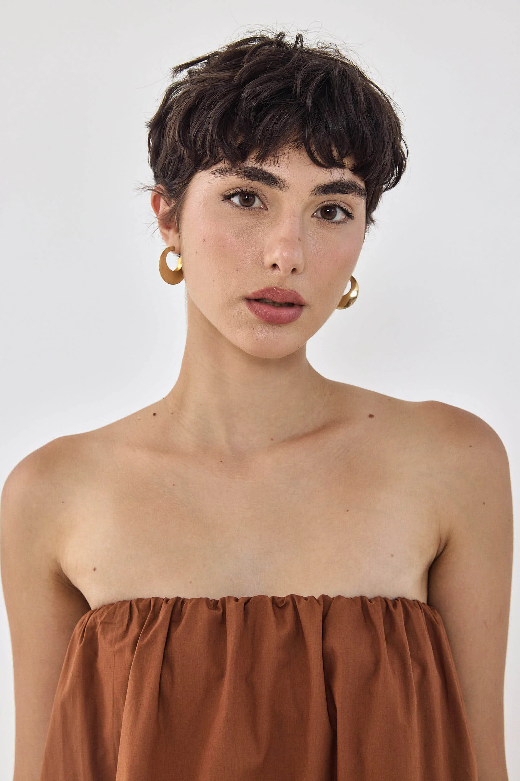 Strapless Poplin Top - Image 7