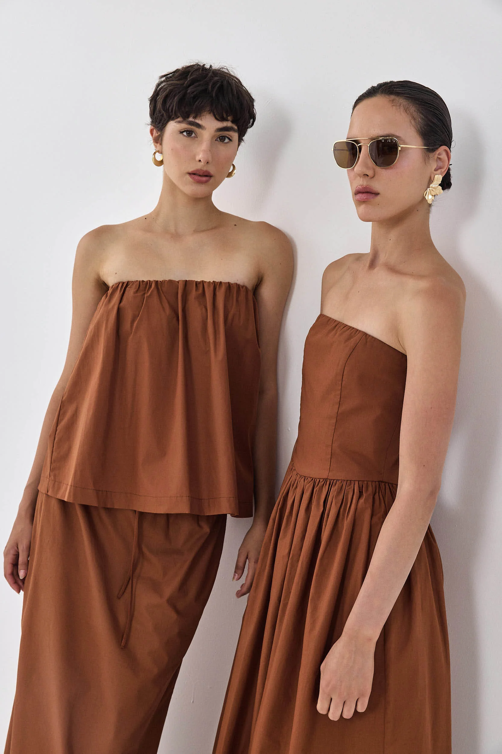 Strapless Poplin Top - Image 9