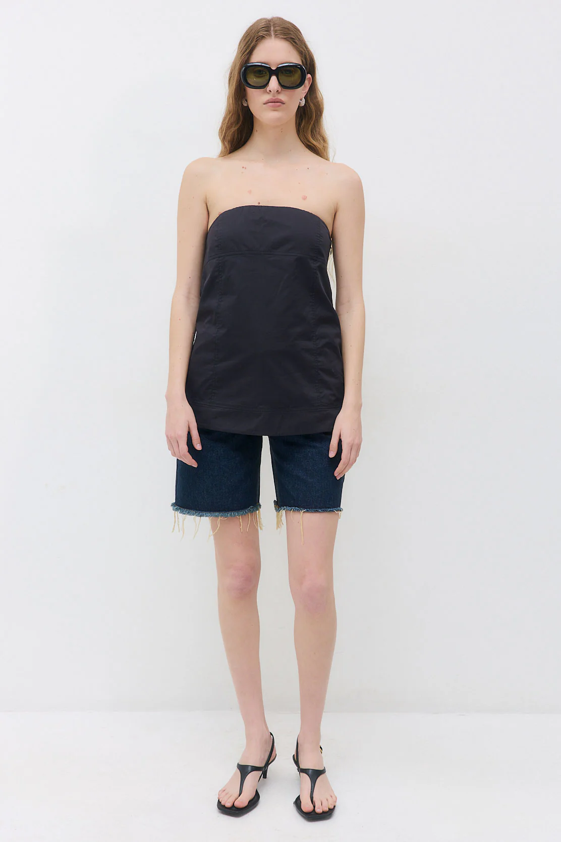 Strapless Poplin Top - Image 2