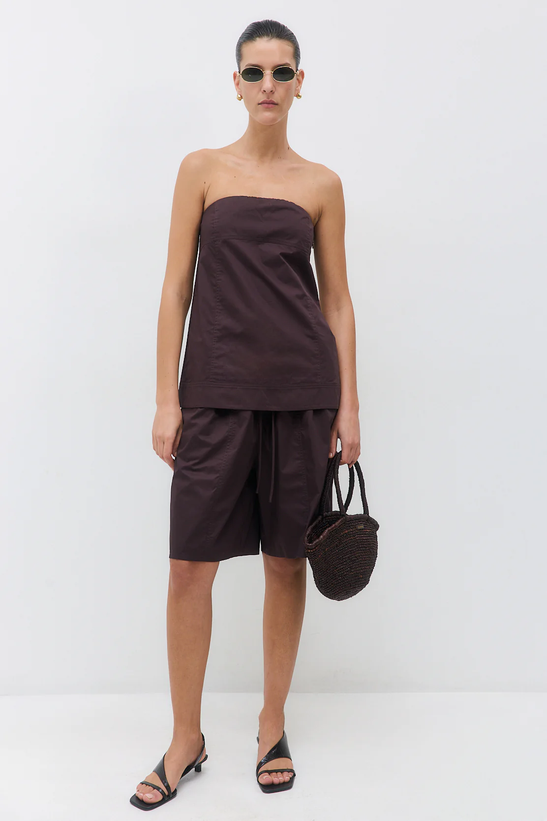 Strapless Poplin Top - Image 2