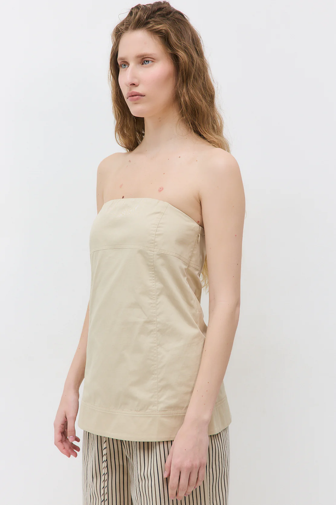 Strapless Poplin Top - Image 4
