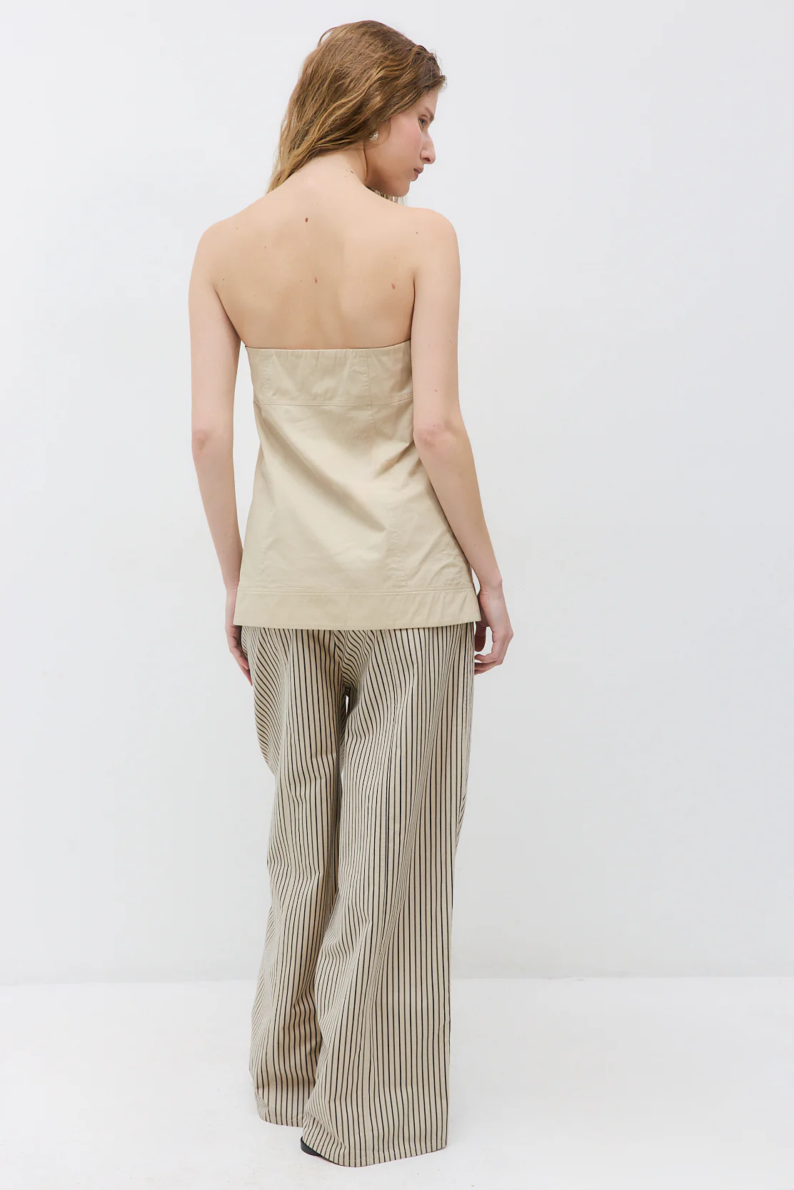 Strapless Poplin Top - Image 5