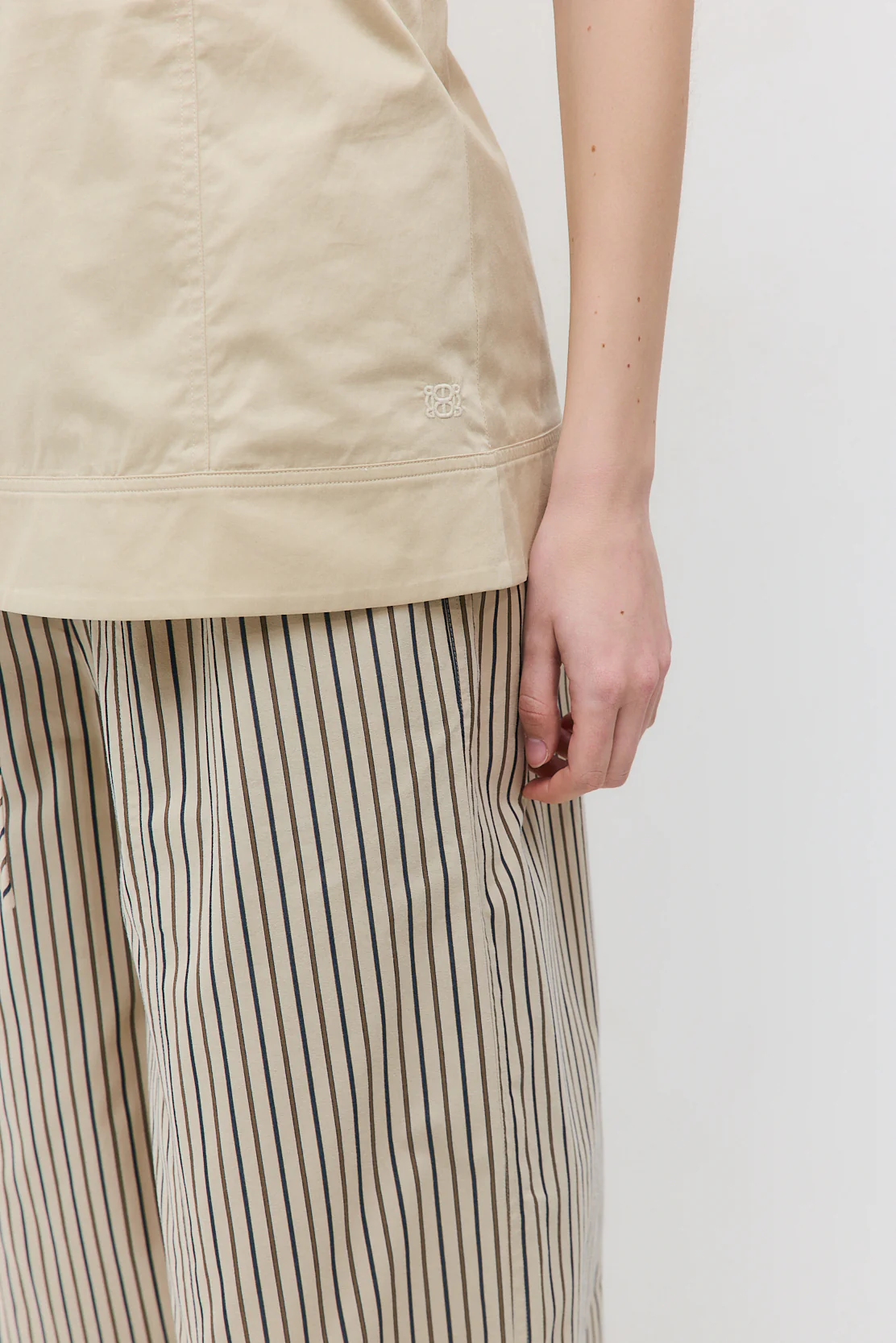 Strapless Poplin Top - Image 7