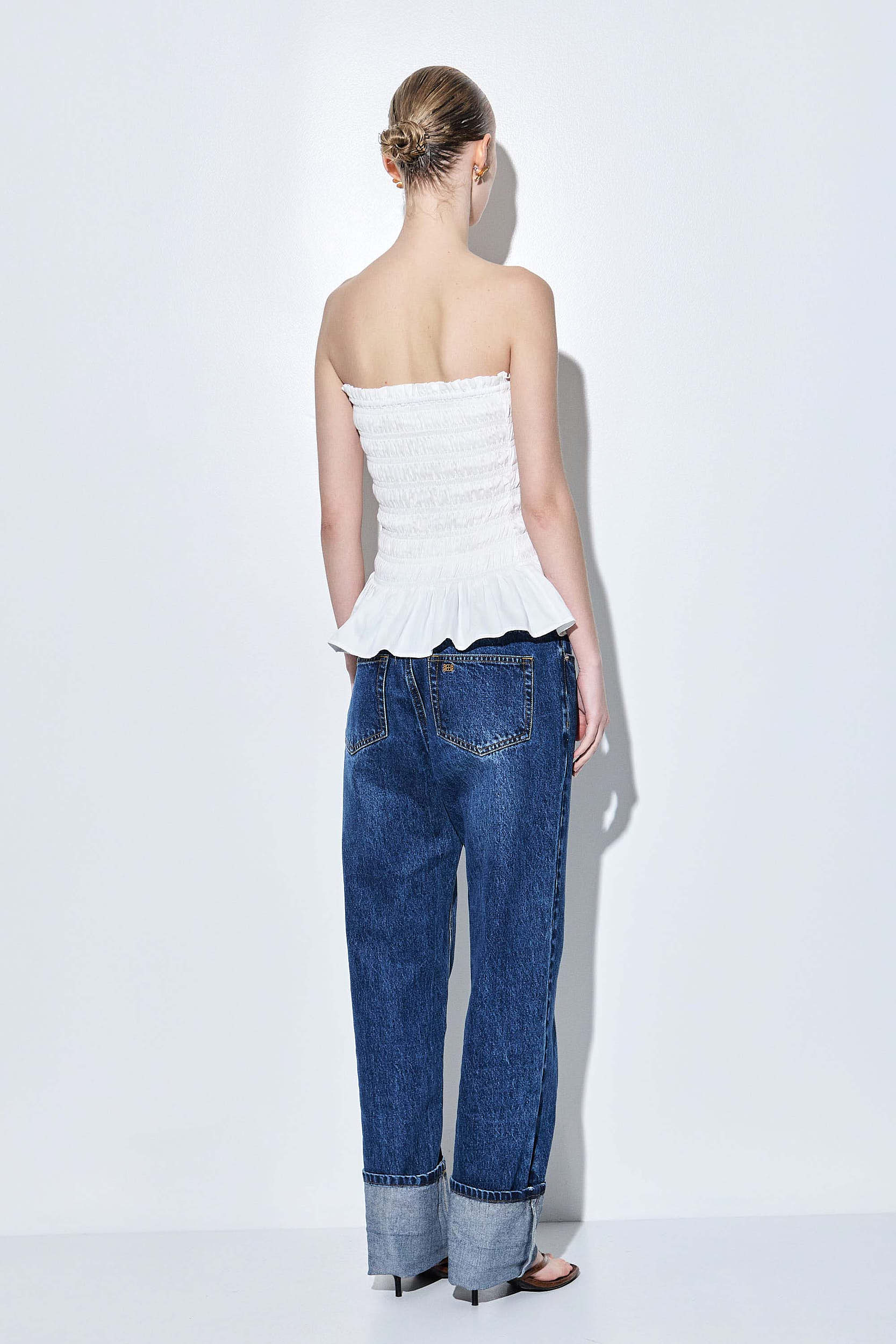 Strapless Shirred Top - Image 5