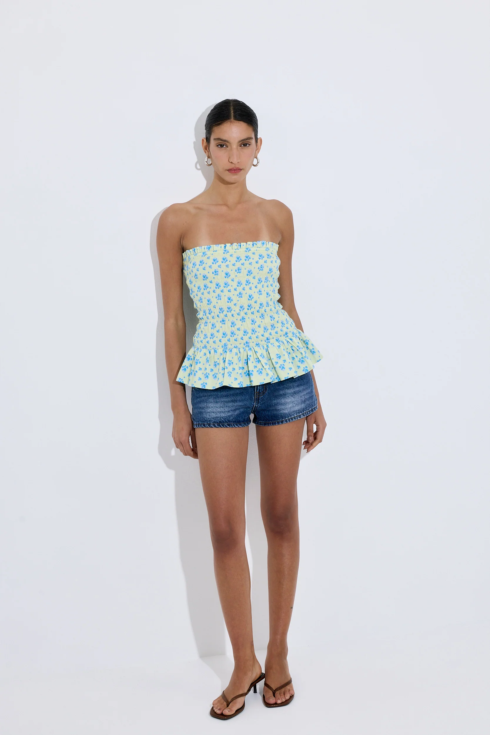 Strapless Shirred Top - Image 3