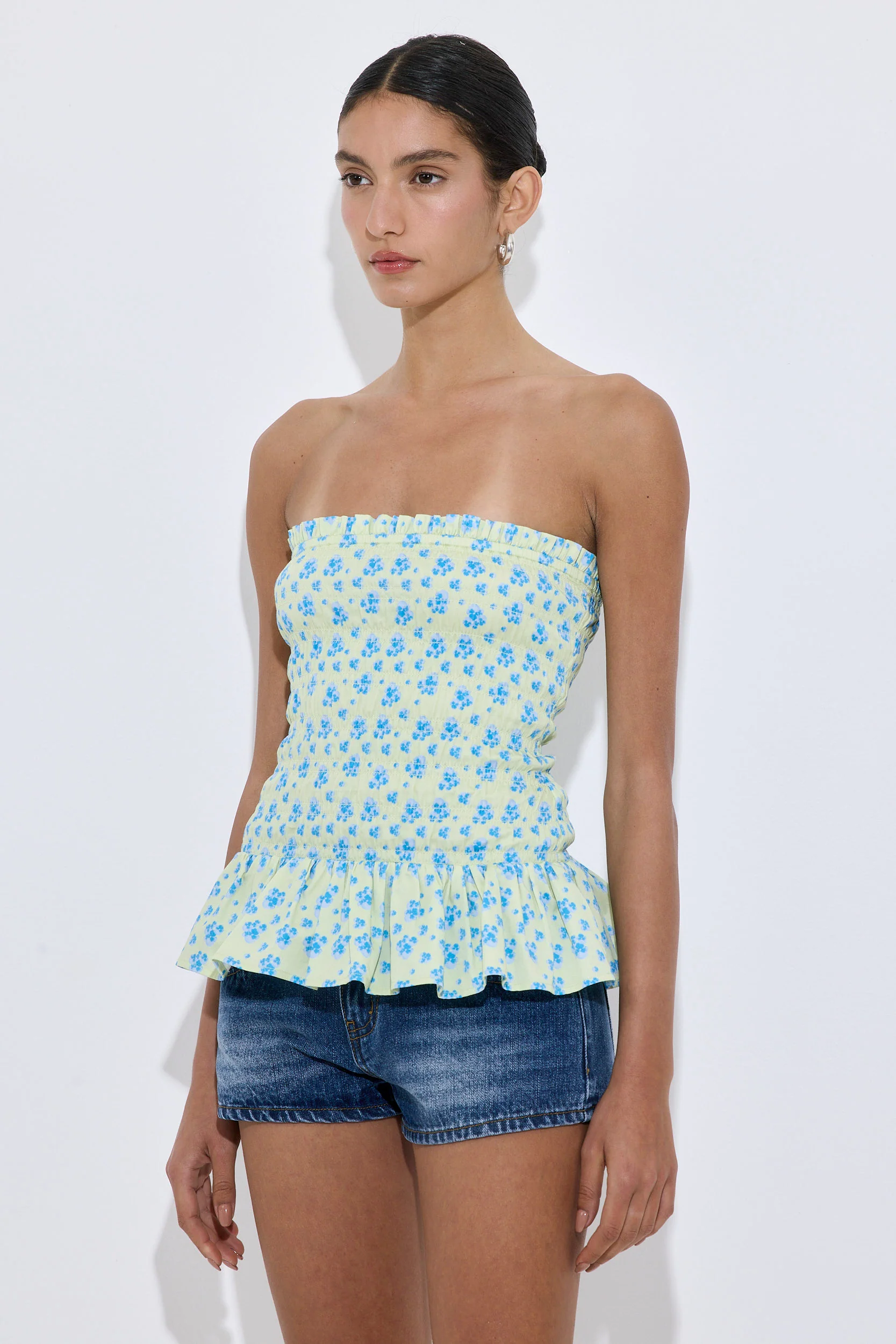 Strapless Shirred Top - Image 4