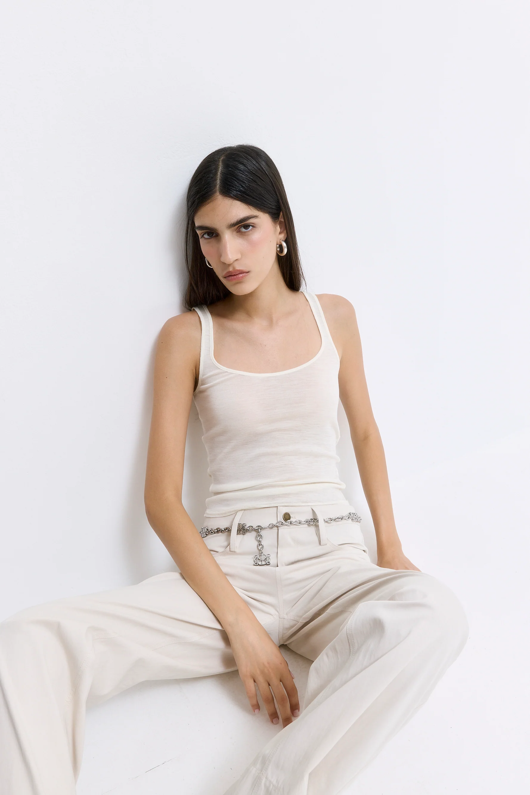 Strappy Wool Cami Top - Image 8