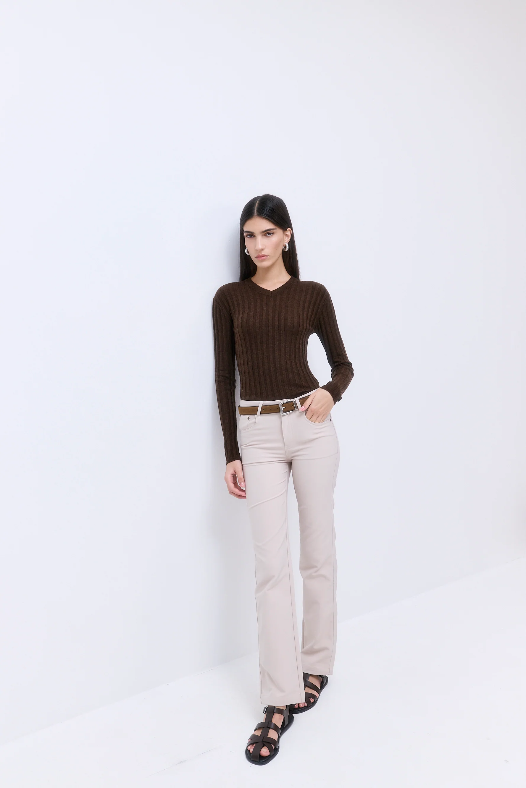 Stretchy Bootcut Pants - Image 3