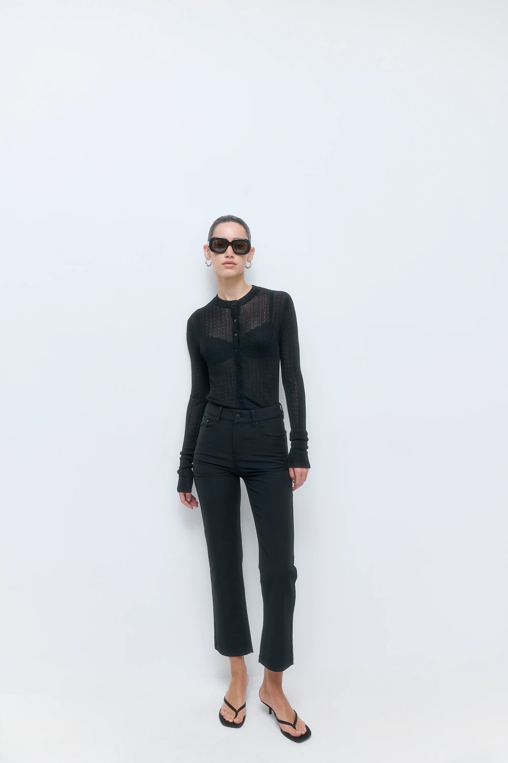 Stretchy Cropped Pants - Image 3