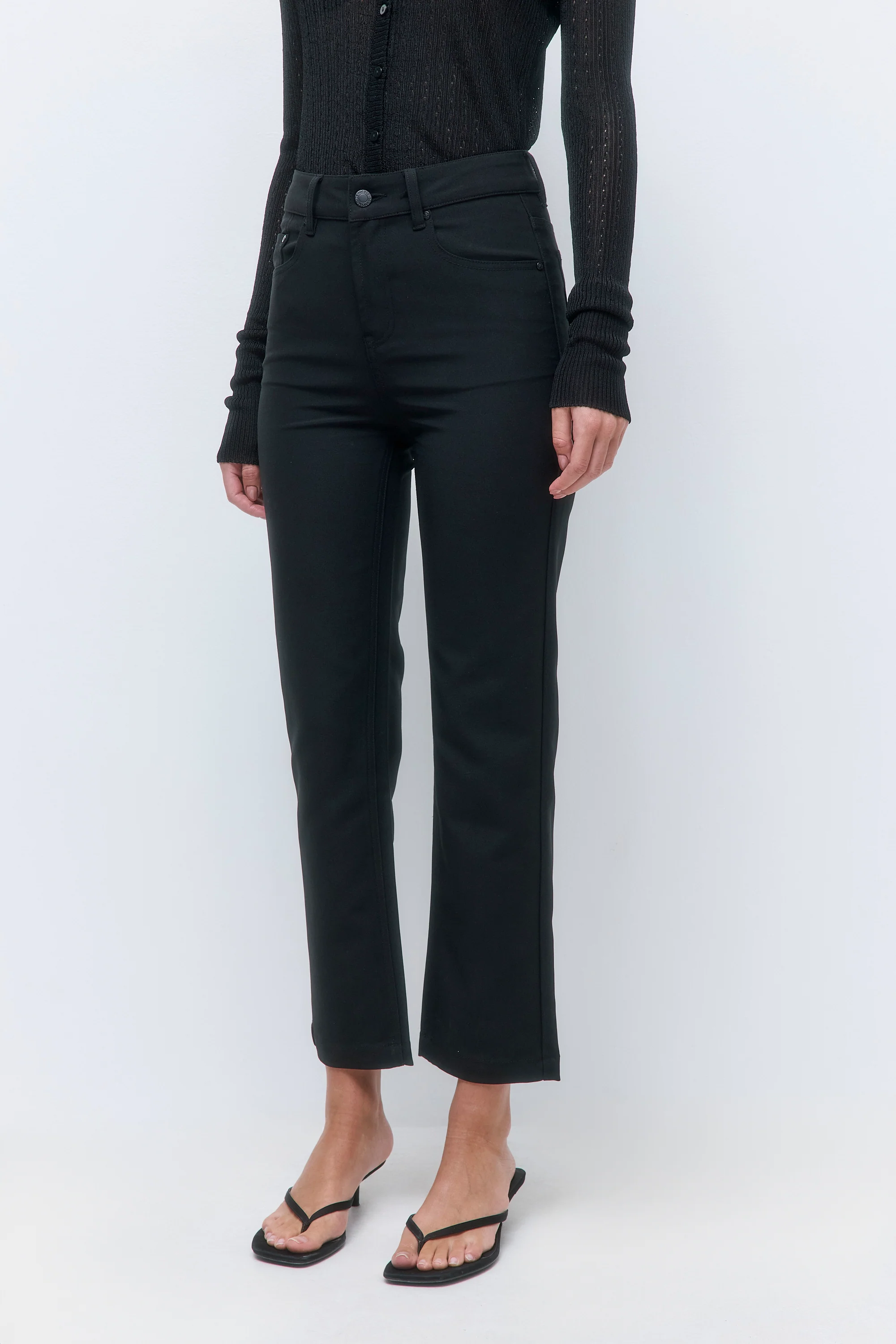 Stretchy Cropped Pants - Image 4