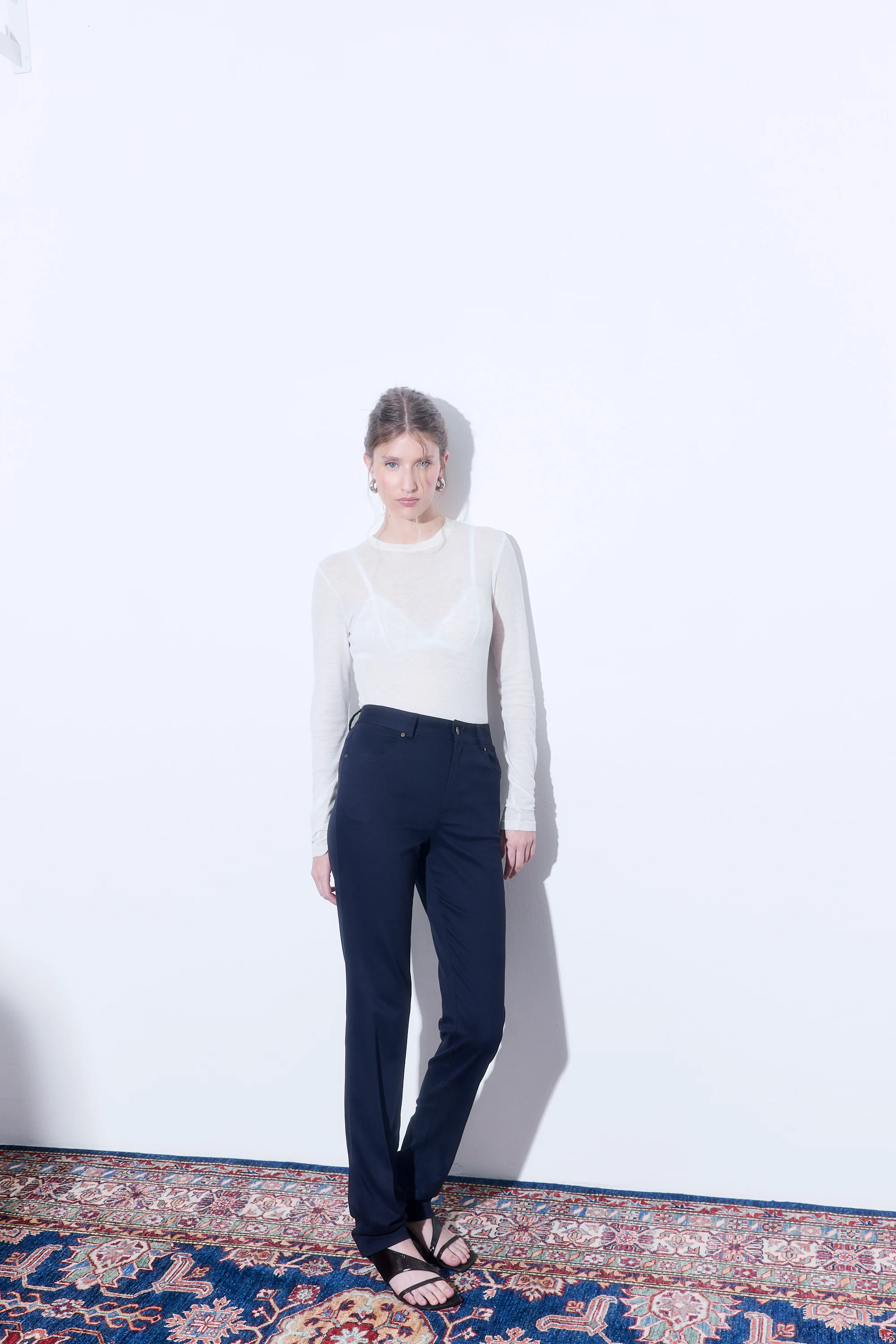 Fitted Full Length Pants - Image 3