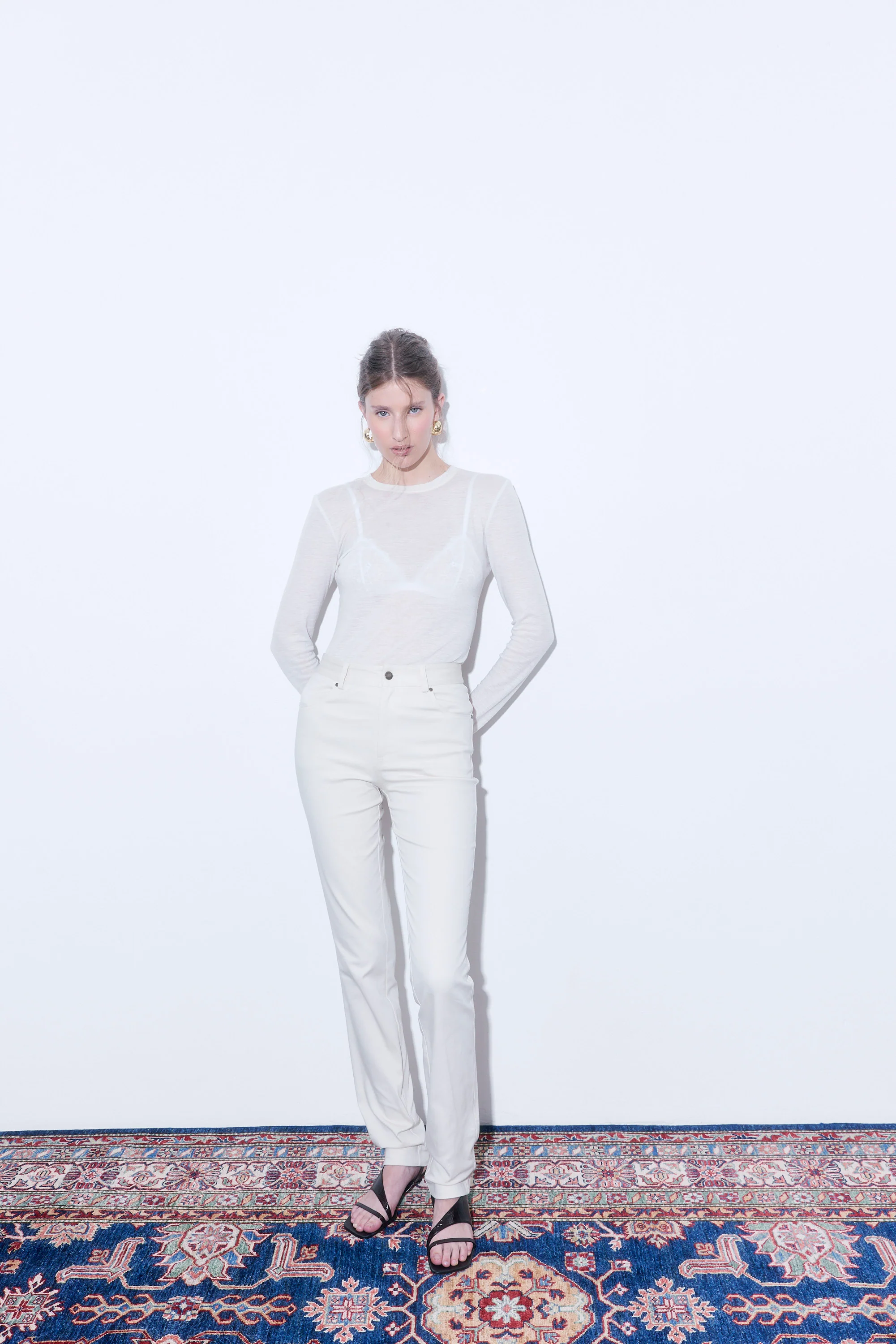 Fitted Full Length Pants - Image 3