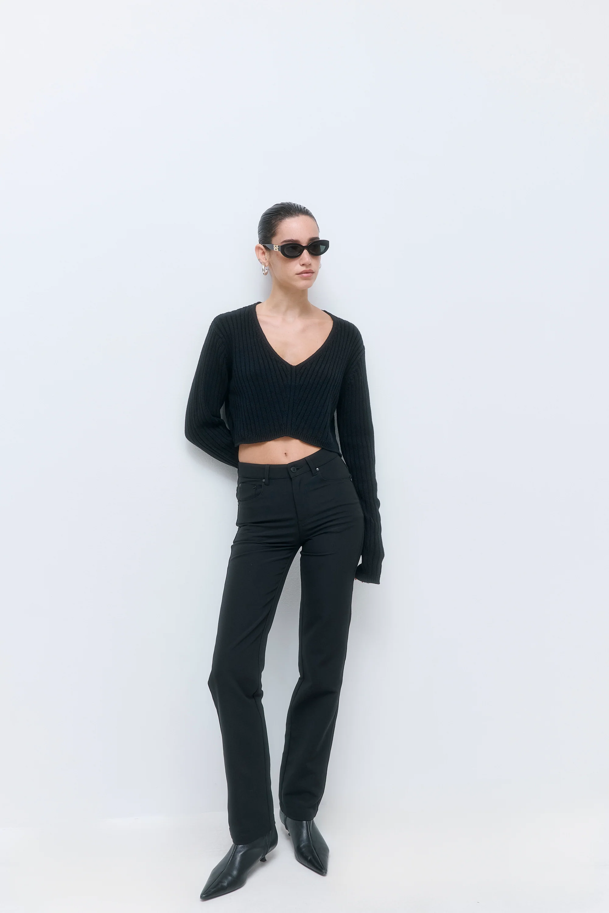 Stretchy Straight Leg Pants - Image 3