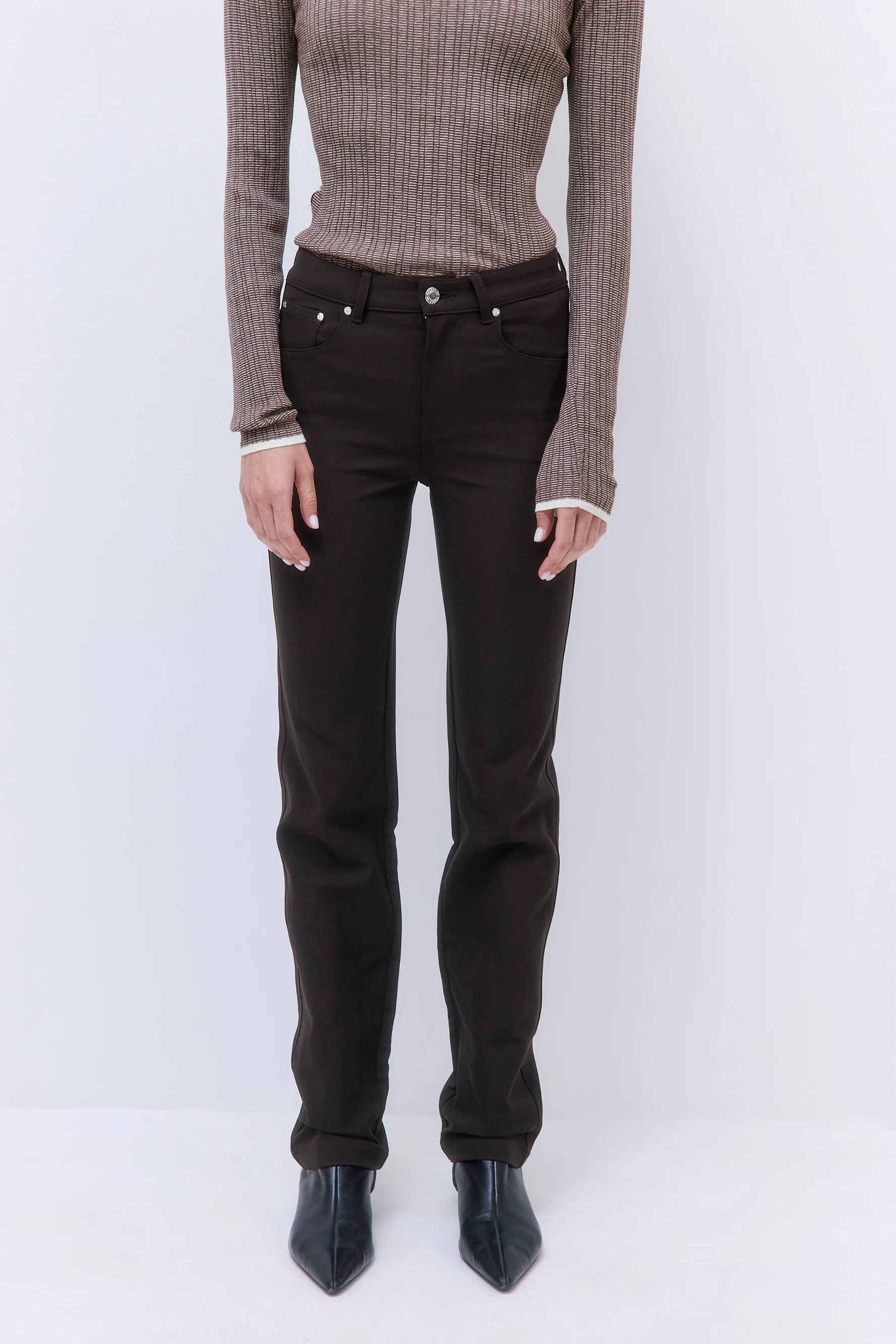 Stretchy Straight Leg Pants - Image 2
