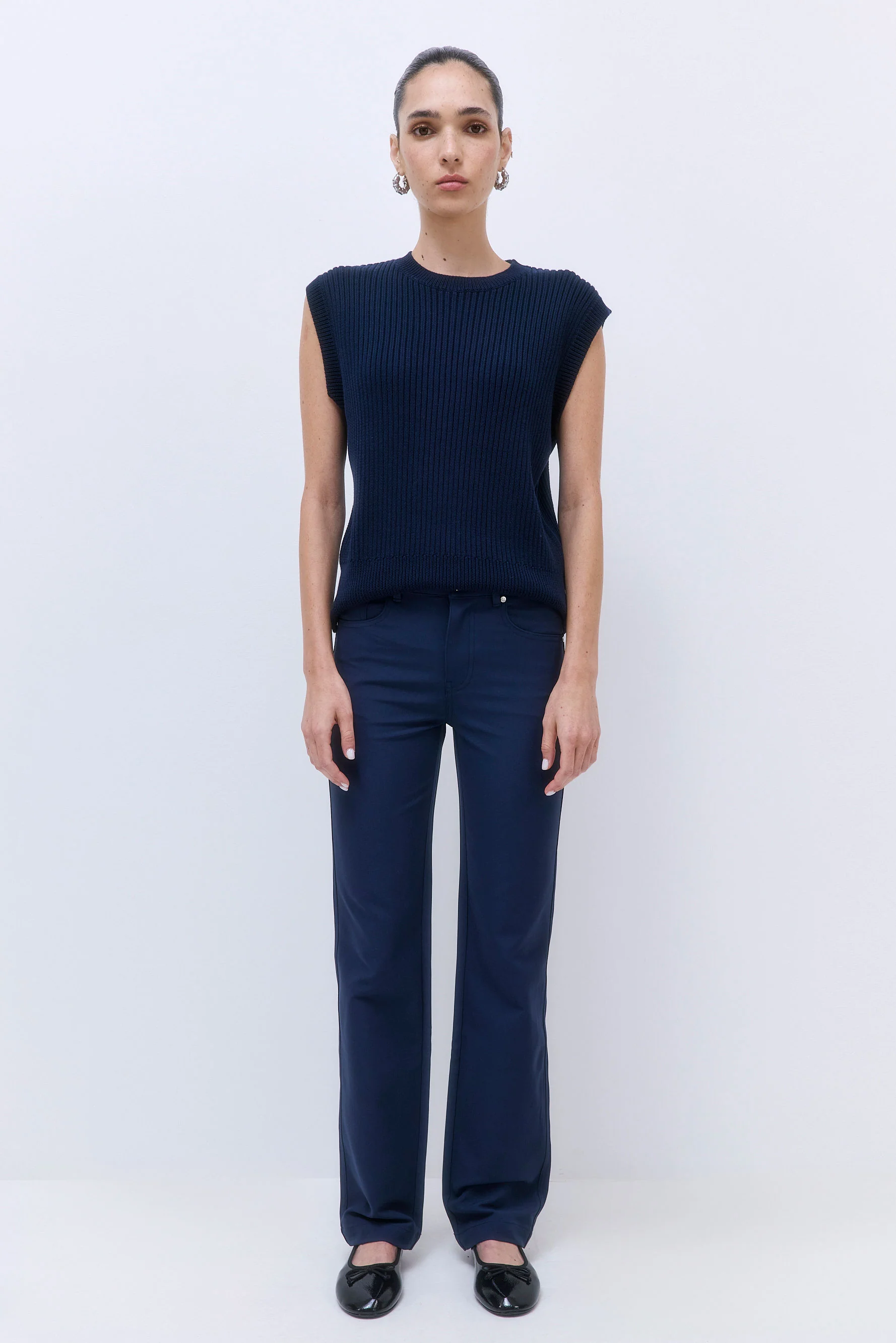 Stretchy Straight Leg Pants