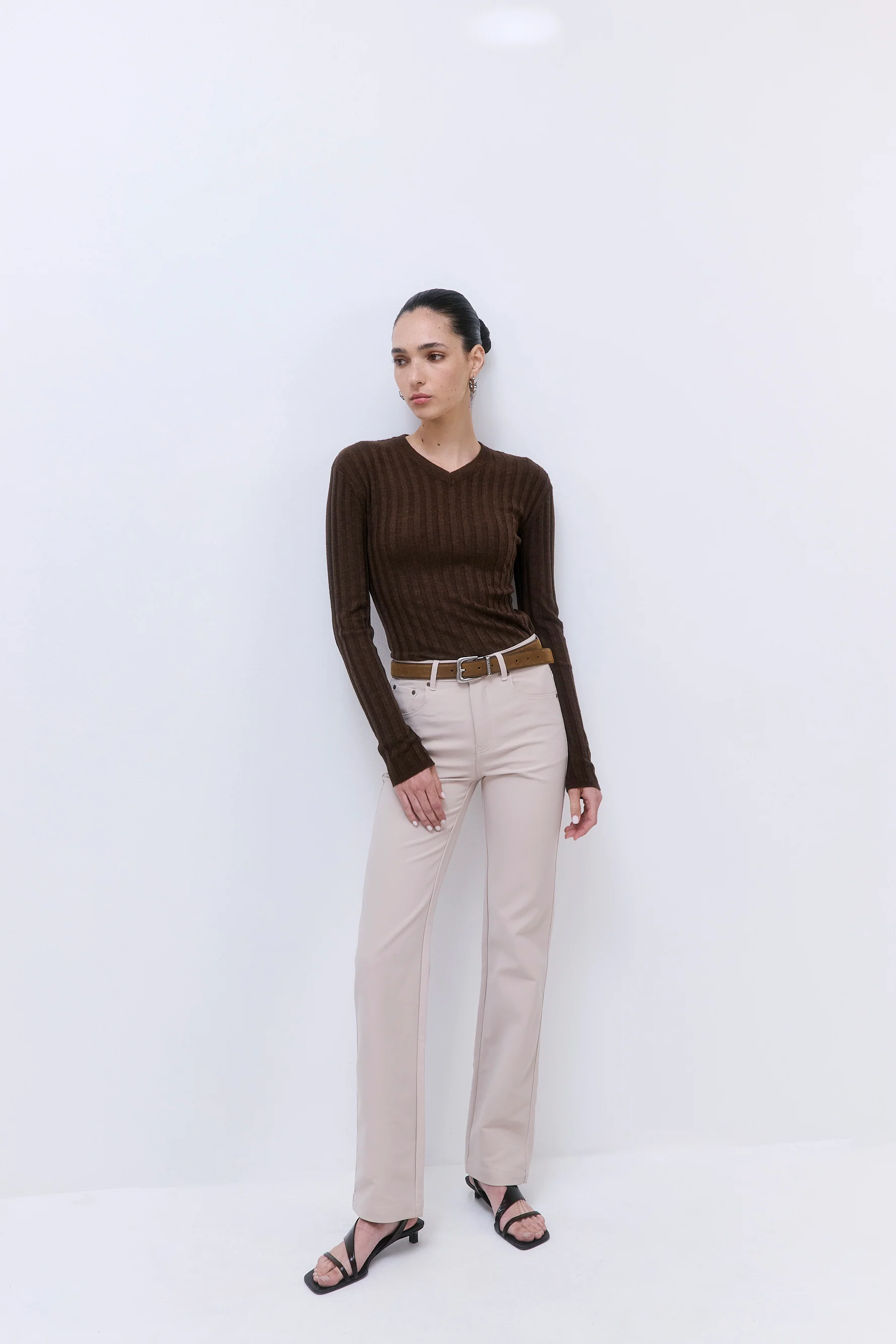 Stretchy Straight Leg Pants - Image 3