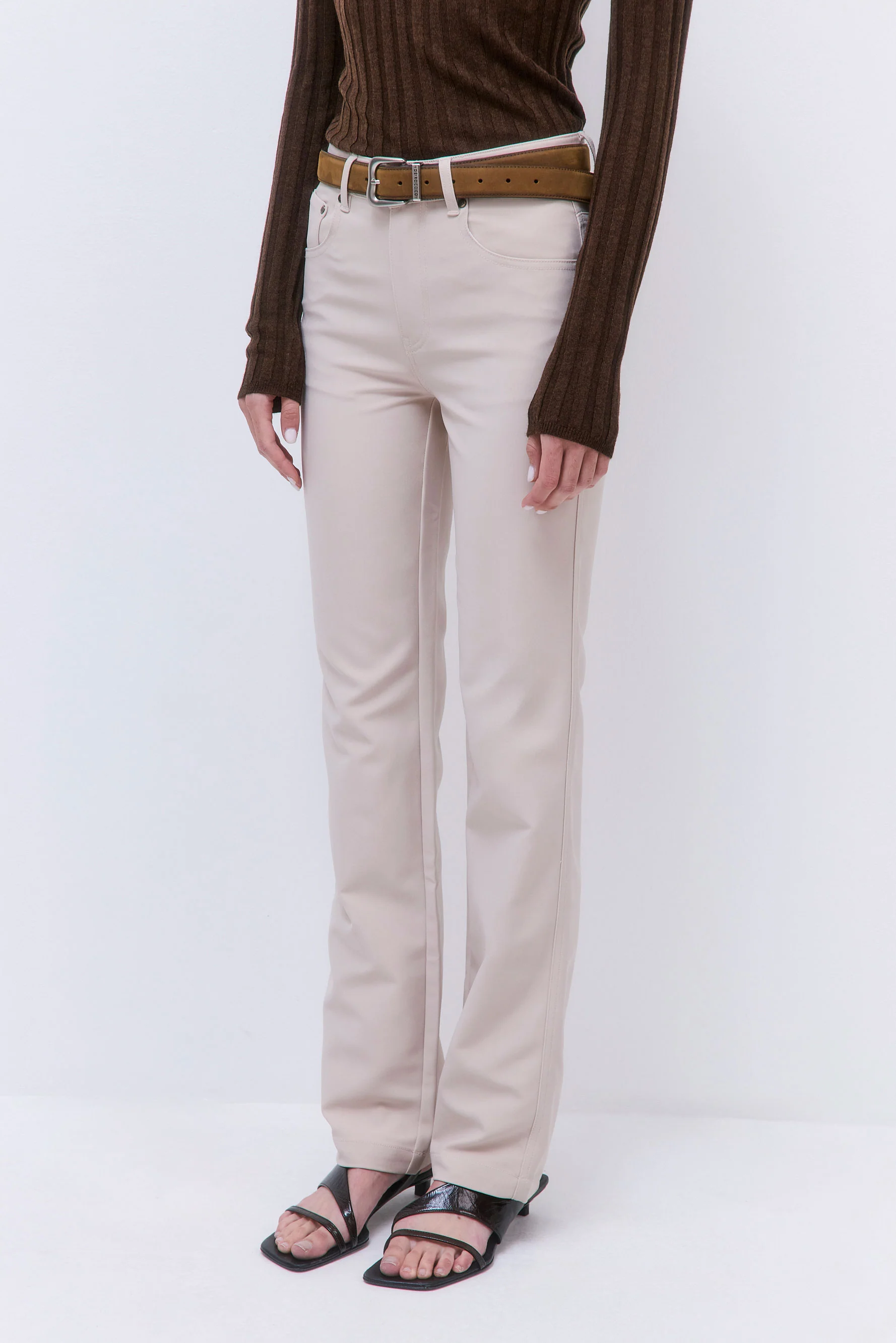 Stretchy Straight Leg Pants - Image 4