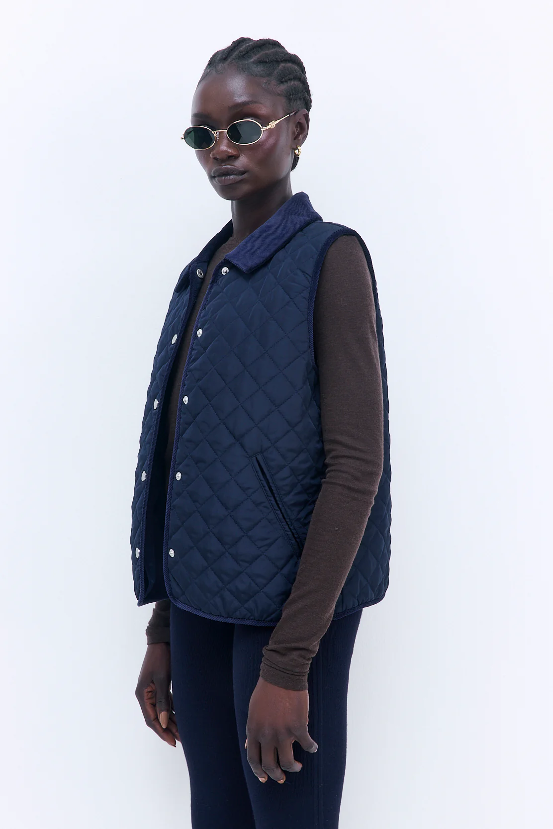 Straight Fit Quilted Vest - Image 4