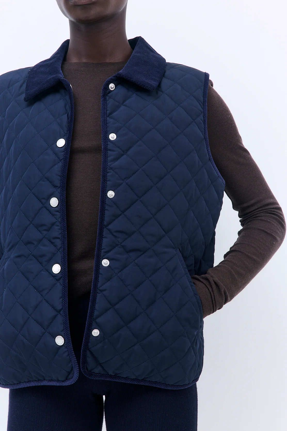 Straight Fit Quilted Vest - Image 6