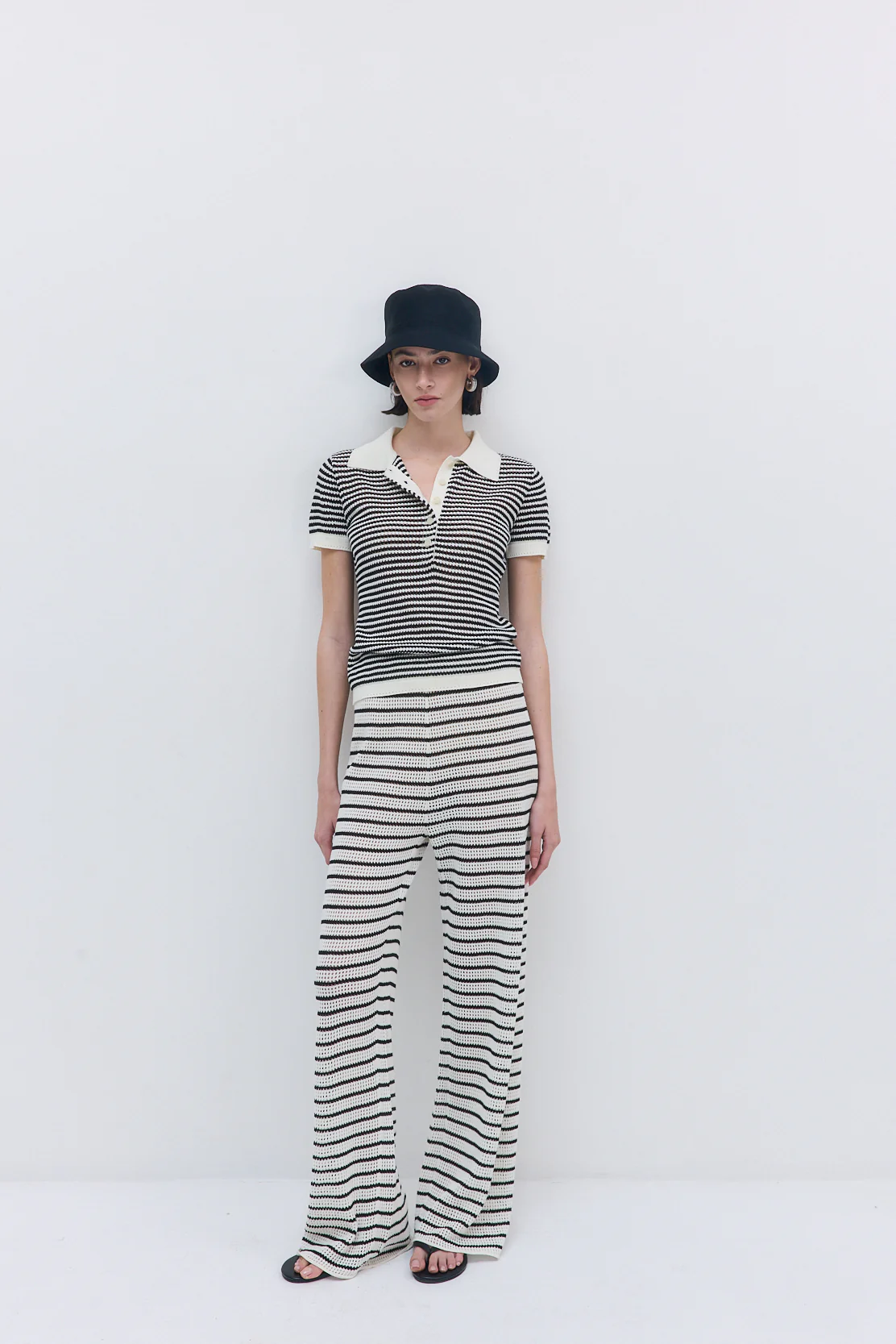 Striped Crochet Pants