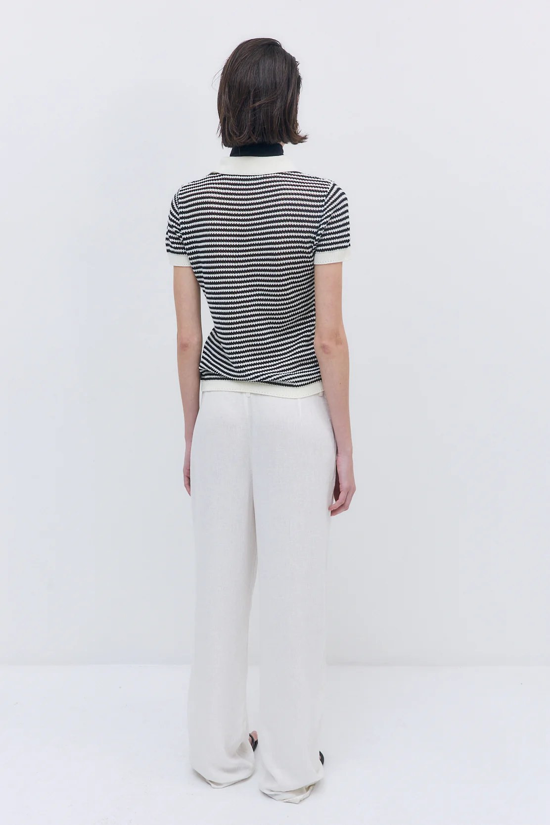 Striped Crochet Polo - Image 4