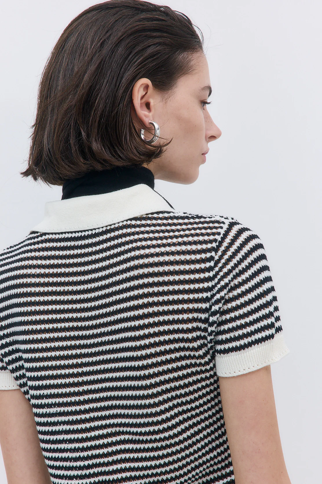 Striped Crochet Polo - Image 5