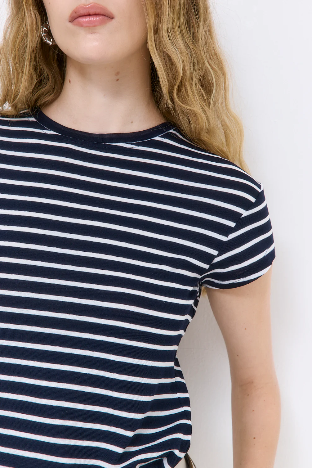 Striped Cup Sleeve Tee - Image 5