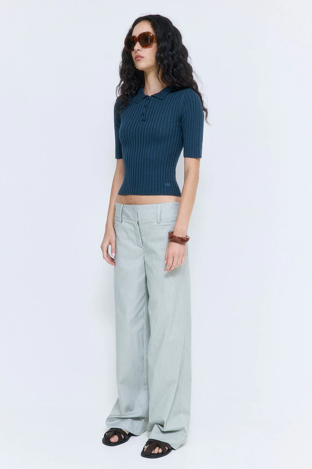 Striped Drill Pants - Image 4
