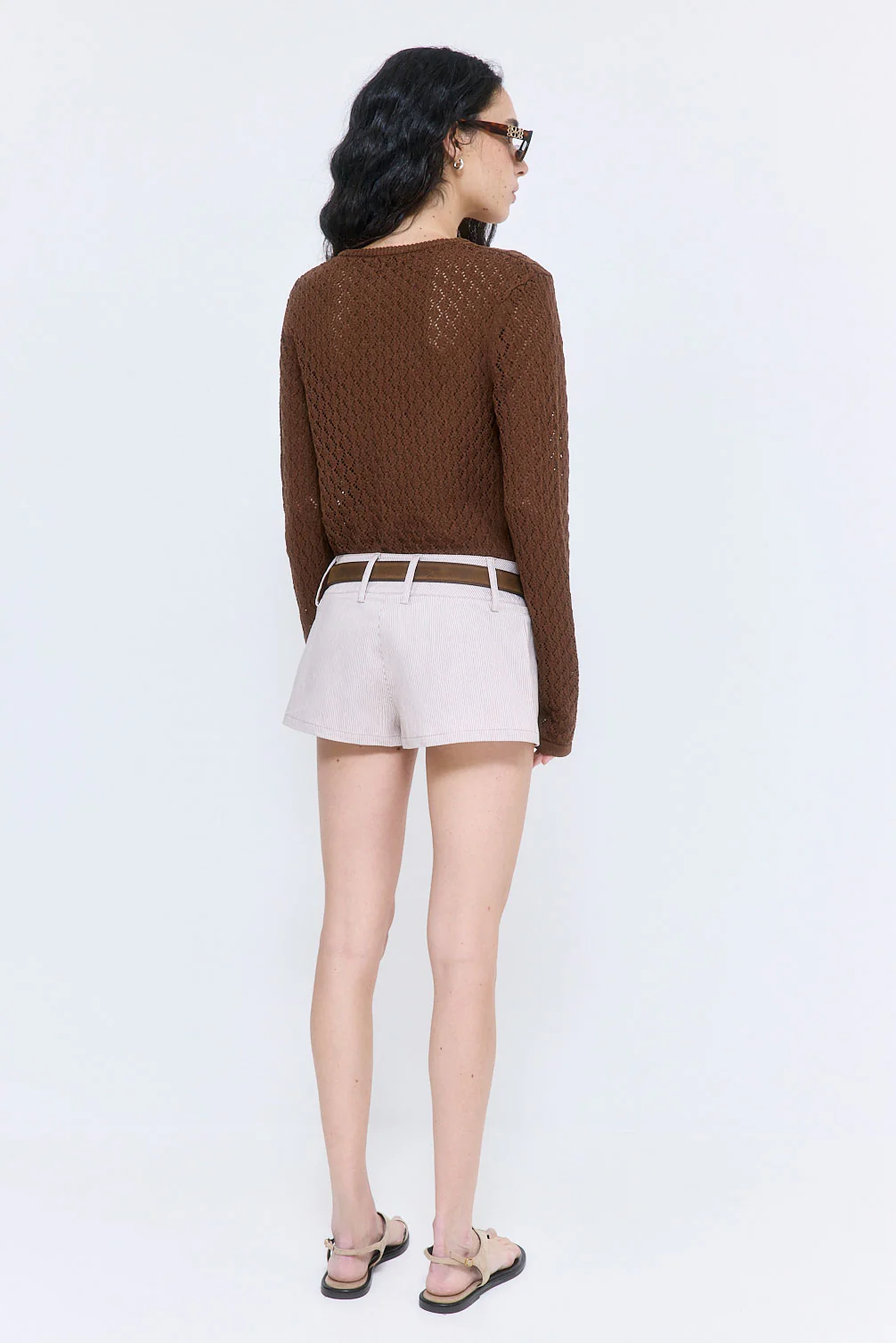 Striped Drill Shorts - Image 5