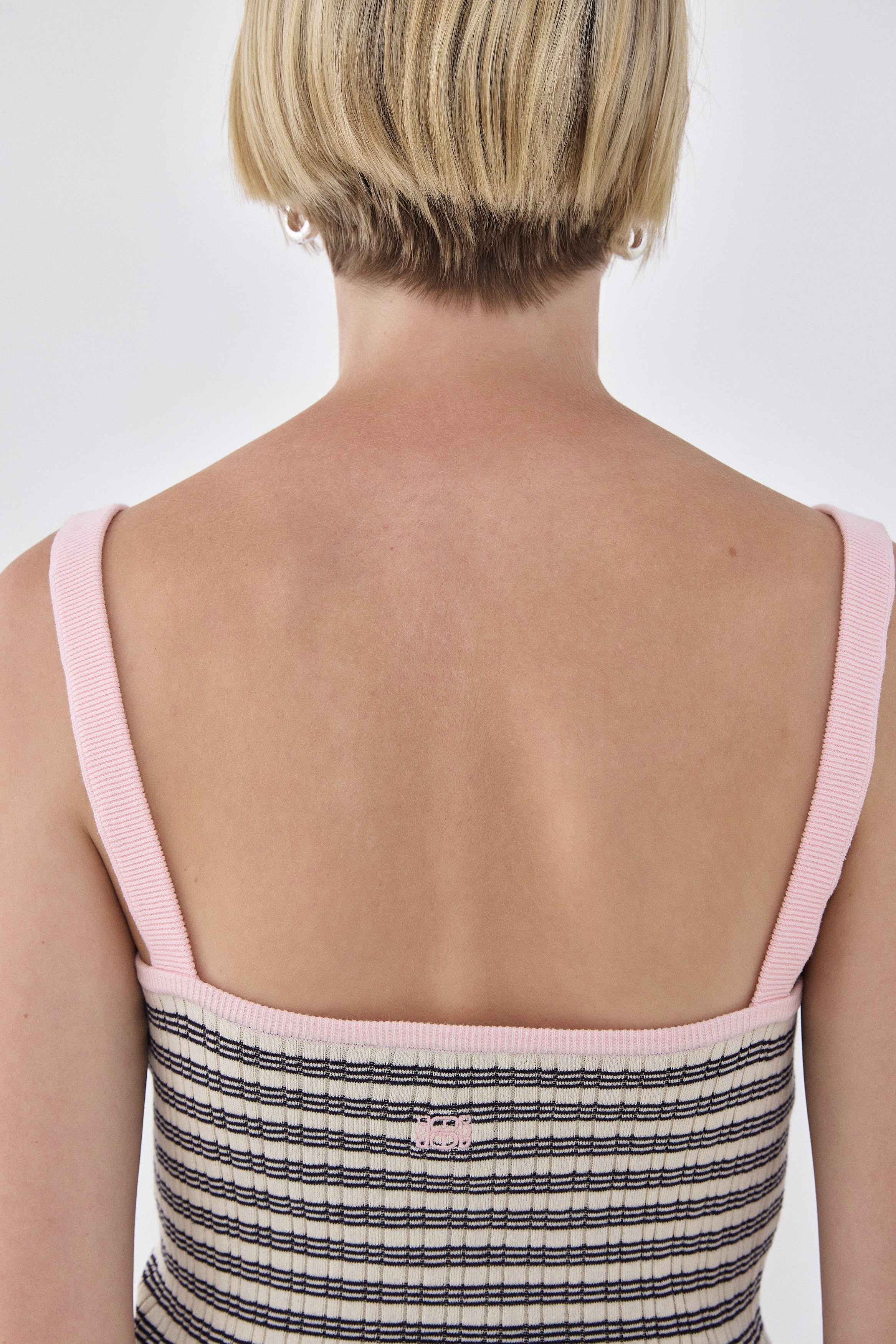 Striped Ribbed Cami Tank Top - Image 5