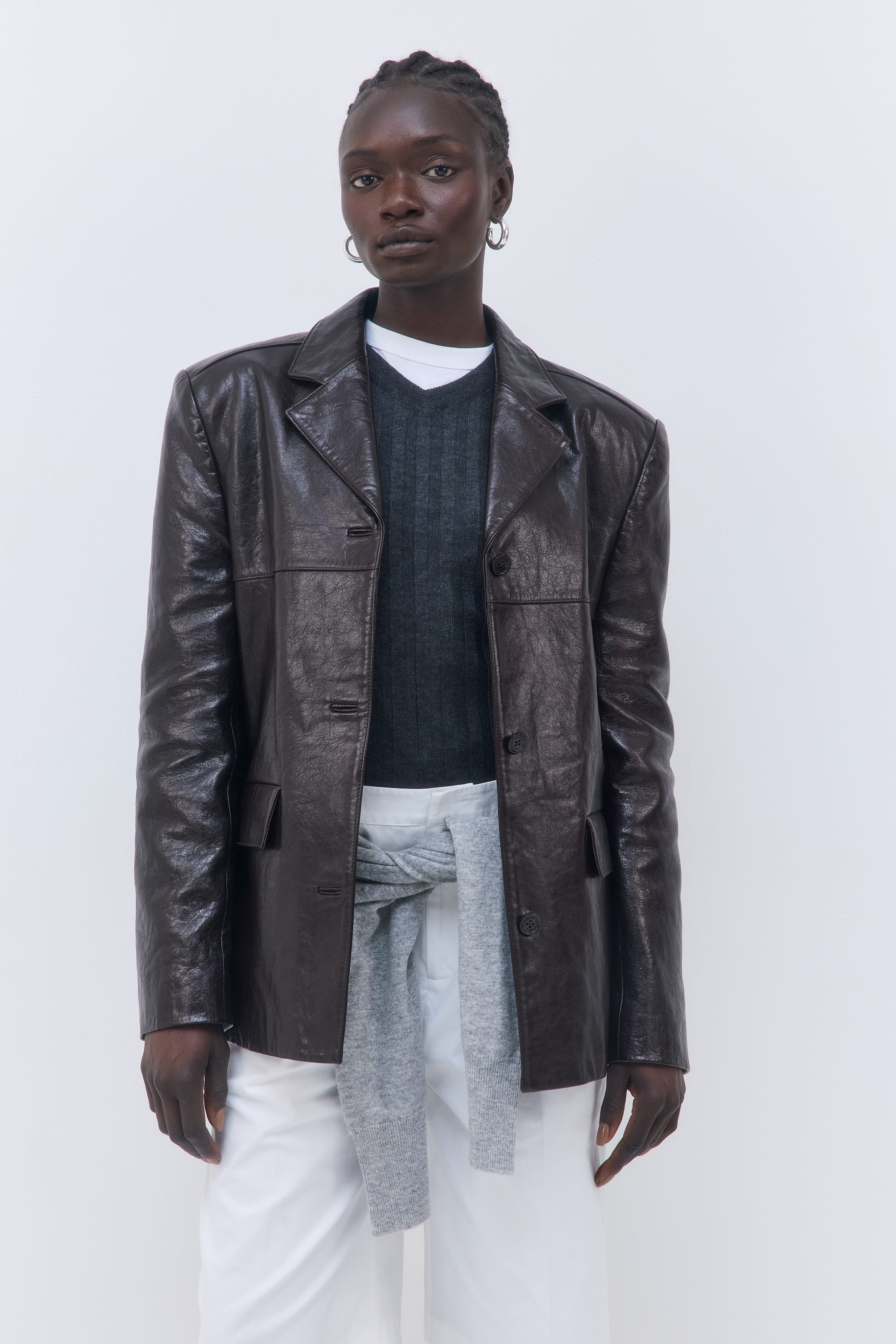 Leather Blazer