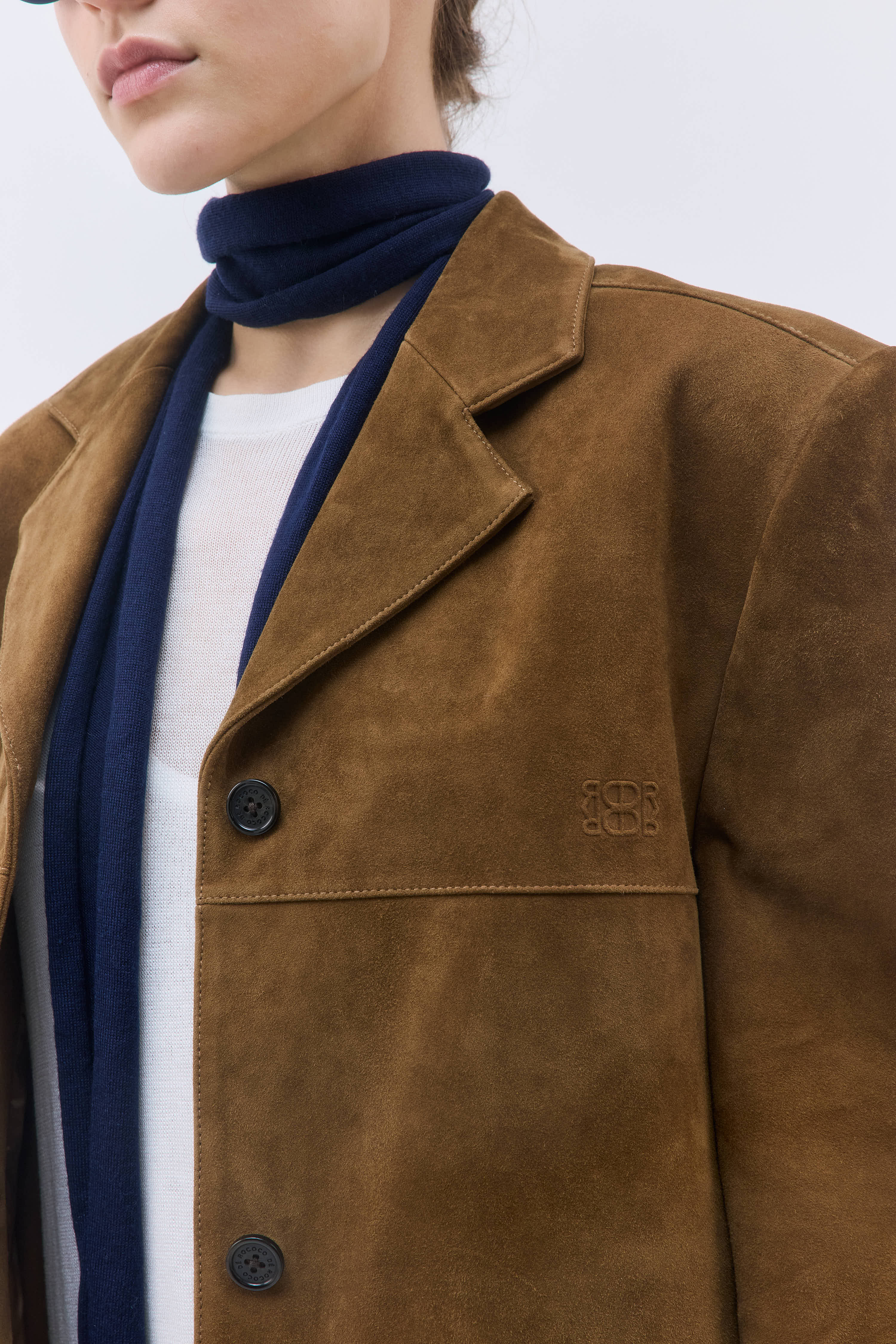 Suede Leather Blazer - Image 6