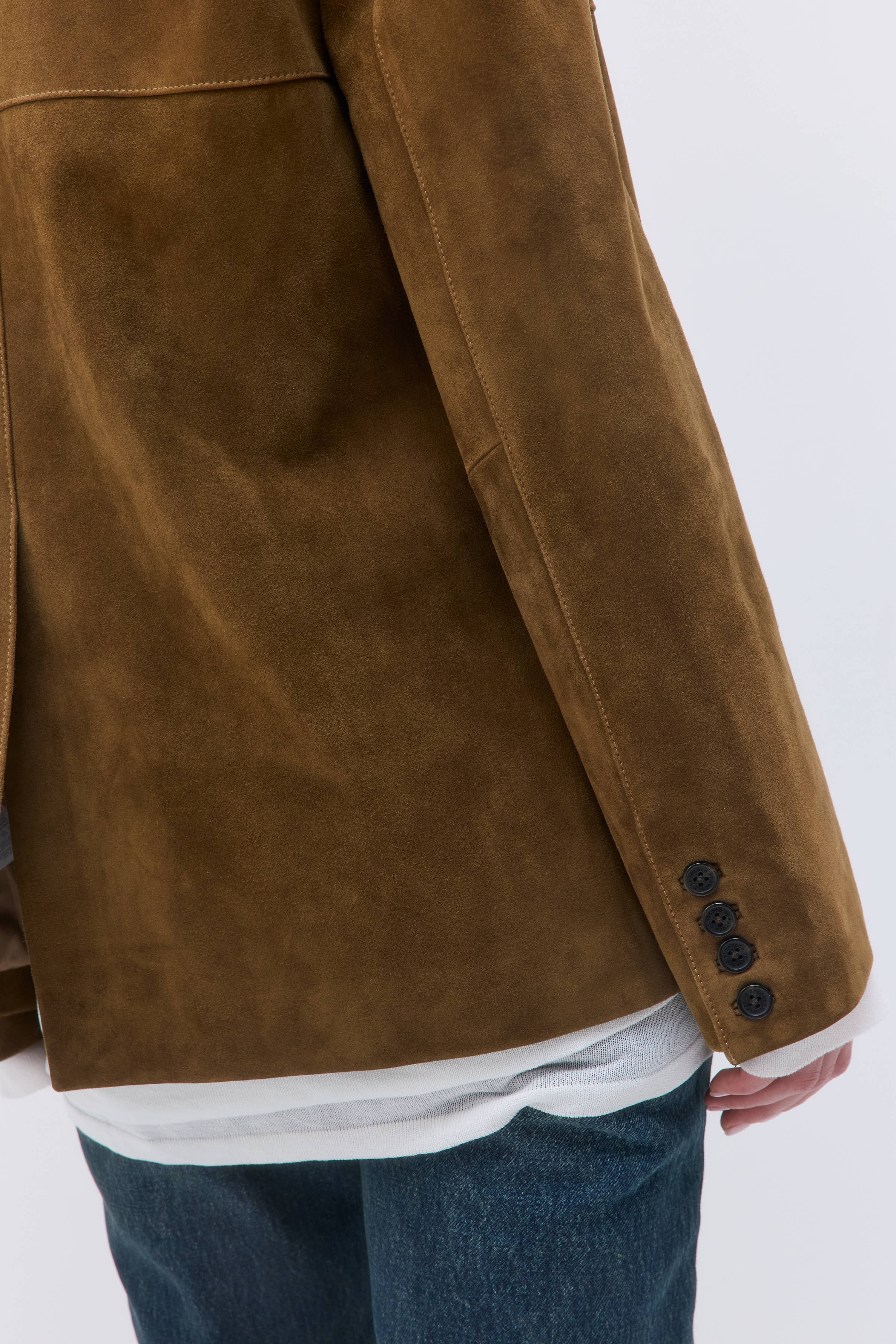 Suede Leather Blazer - Image 7