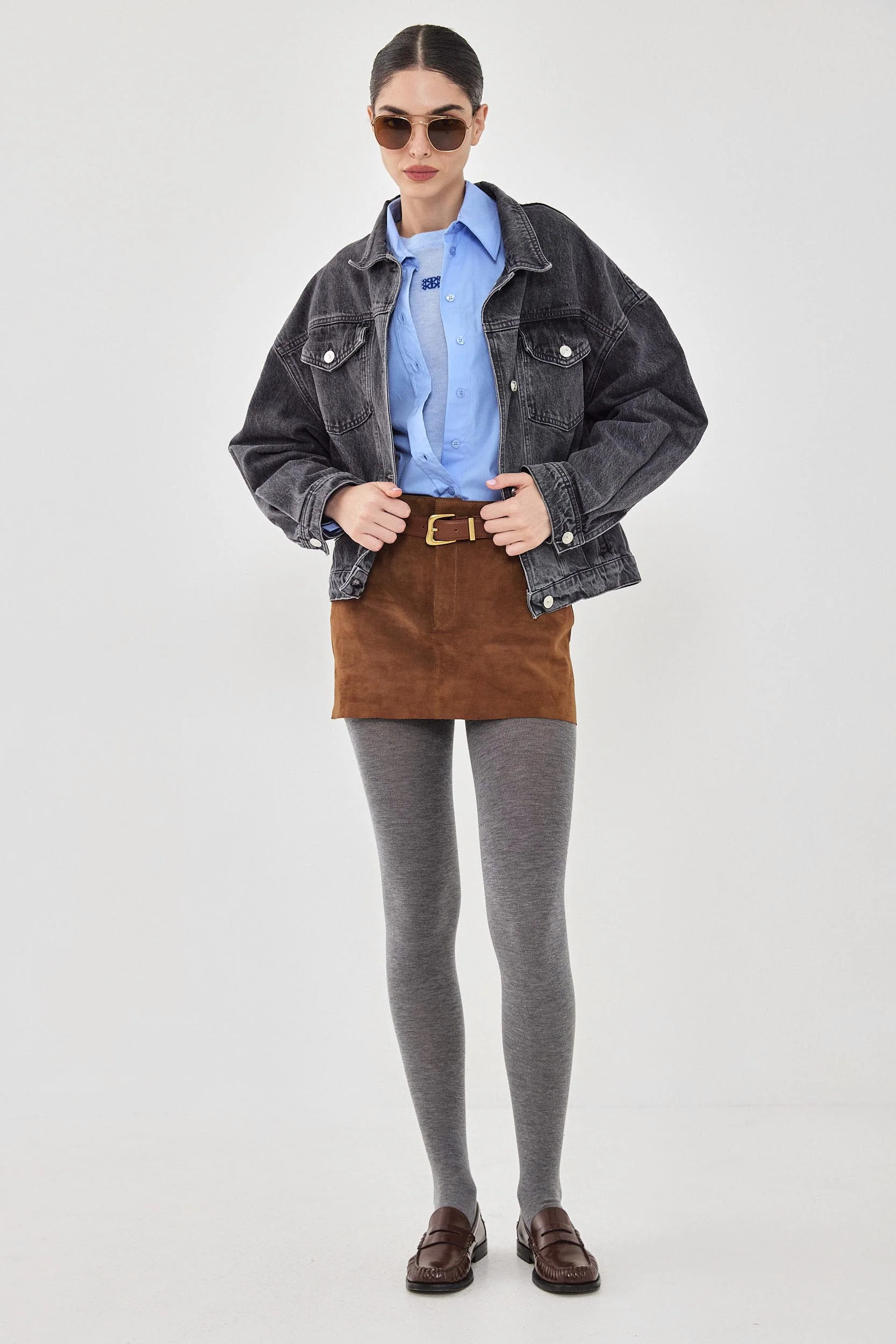Oversized Boxy Denim Jacket - Image 2