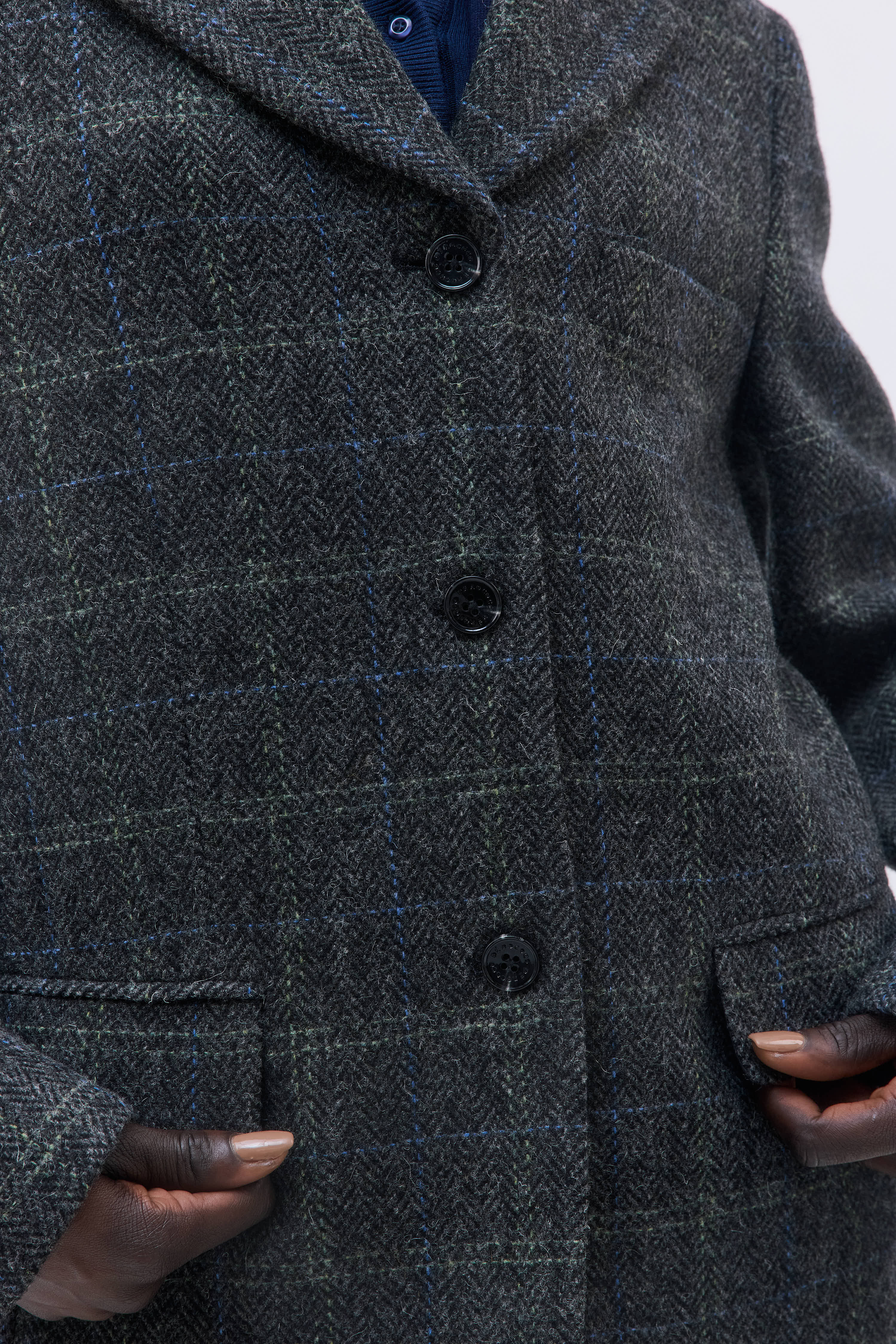 Tailored Wool Plaid Jacket - Image 8