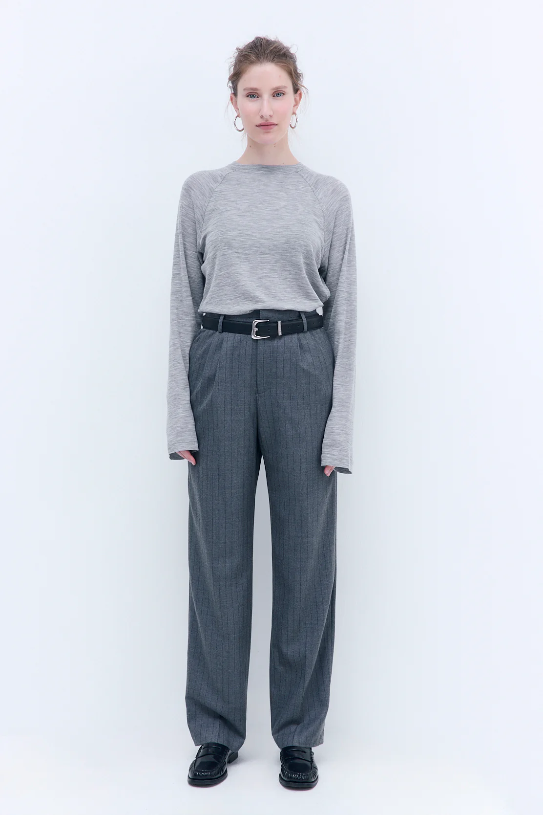 Tapered Leg Wool Daddy Pants